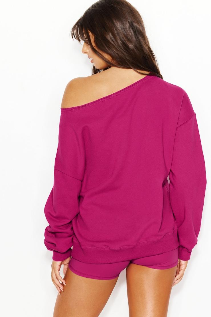 SoftTerry™ Off Shoulder Sweatshirt Product Image