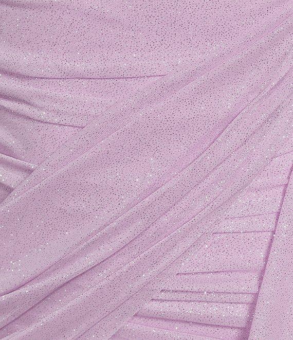 Jump Long Sleeve Square Neck Ruched Drape Detail Dress Product Image