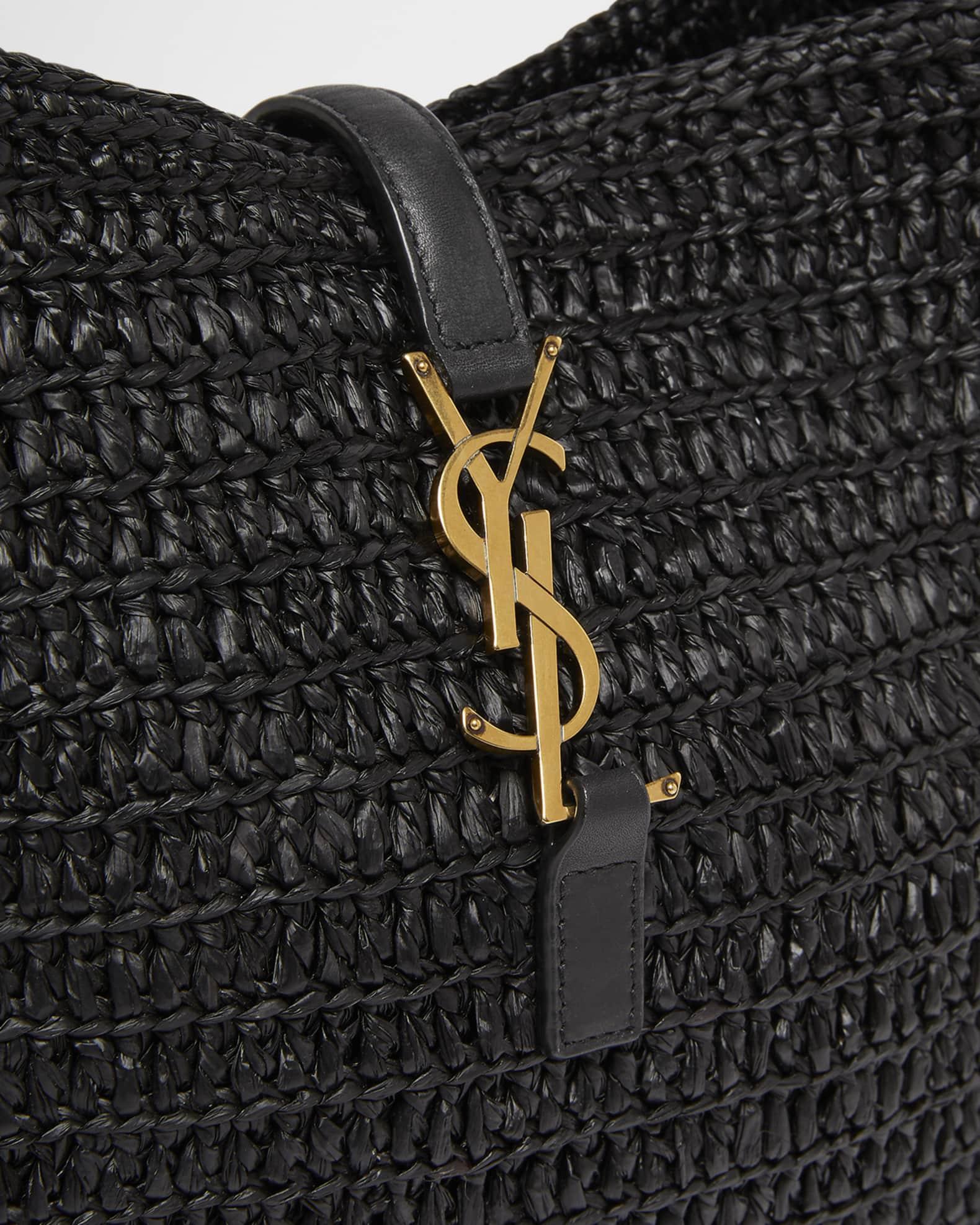 Le 5 A 7 Small YSL Hobo Bag in Raffia  Product Image