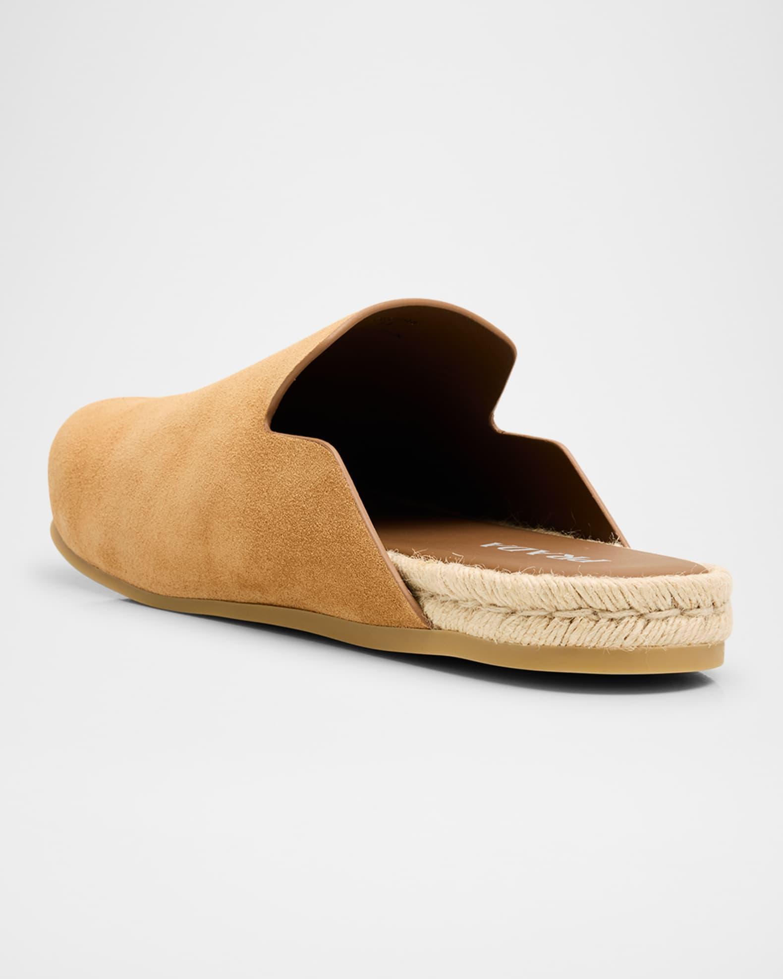 Men's Espadrillas Suede Espadrille Mules Product Image