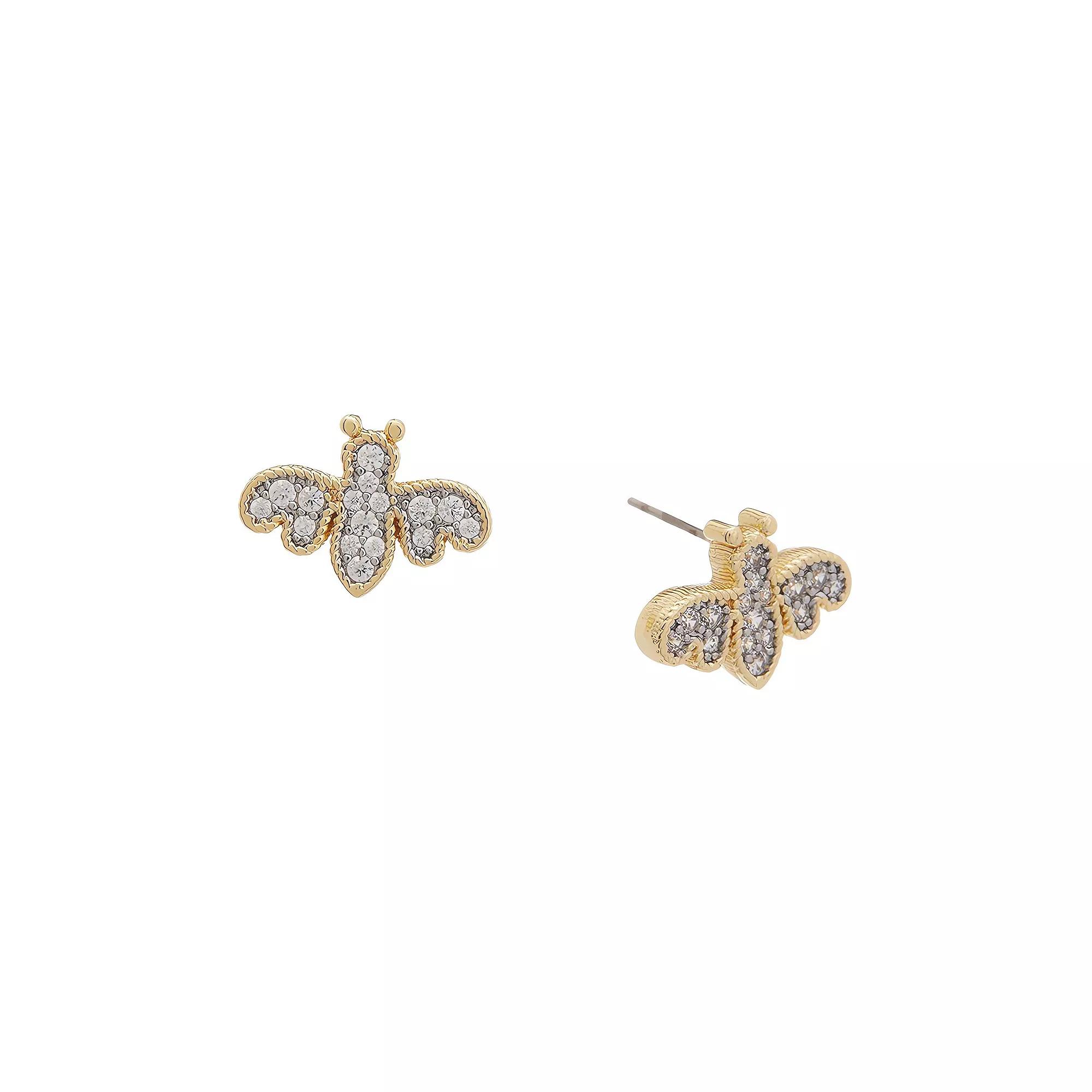 Juvell 18k Gold Plated Cubic Zirconia Stud Earrings, Women's, Gold Tone Product Image
