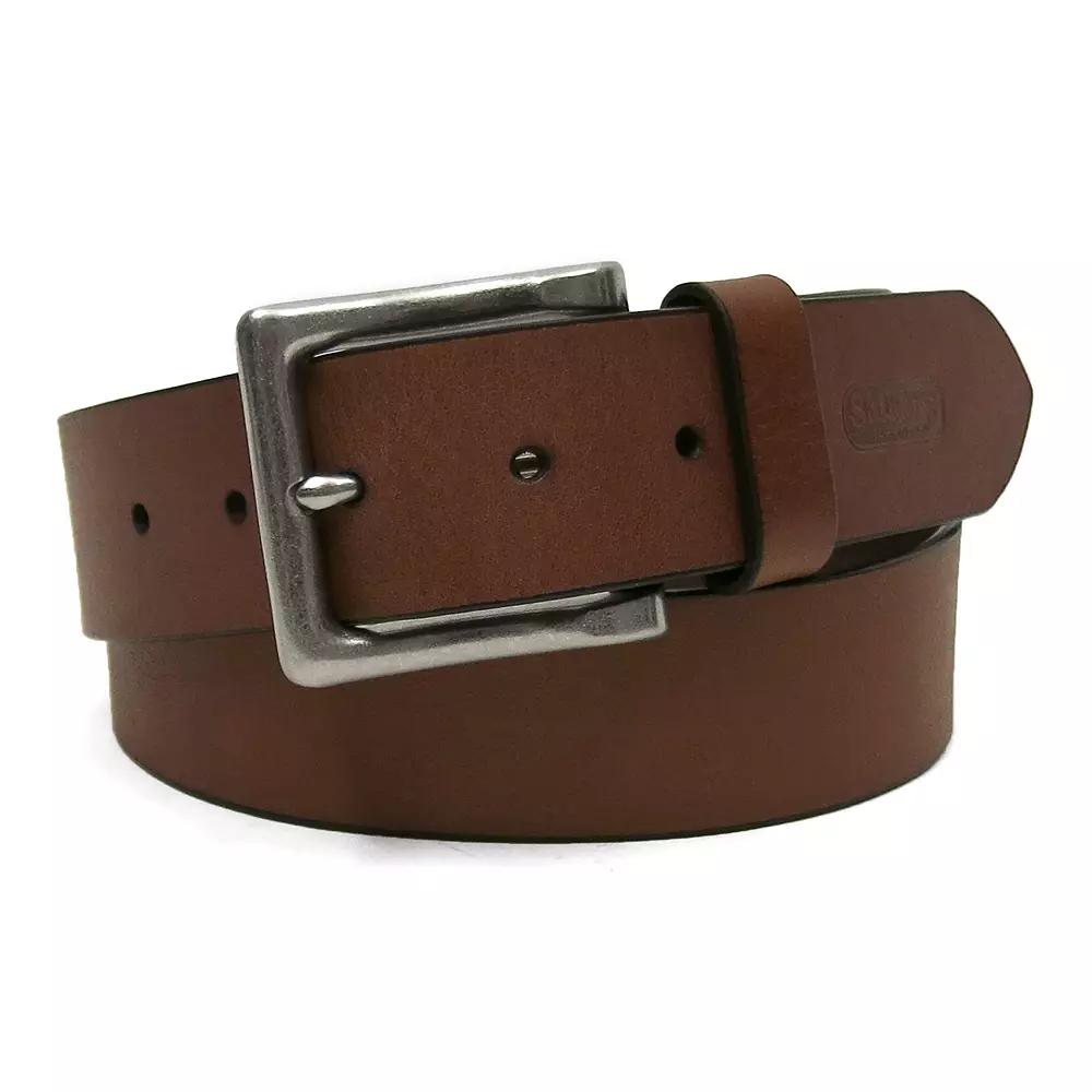 Men's Smith's Workwear 38mm Full Grain Leather Cut Edge Belt,  Product Image