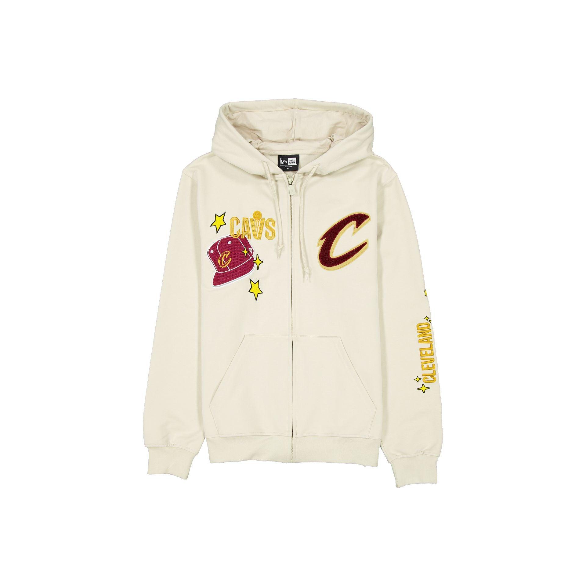 Cleveland Cavaliers Stone Logo Select Full-Zip Hoodie Male Product Image