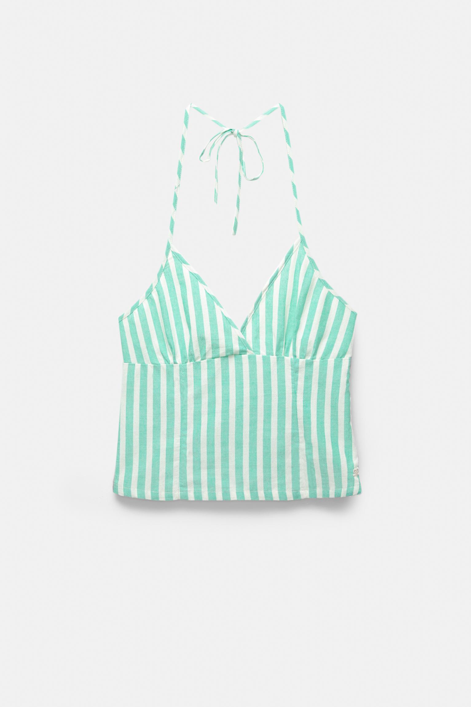 Striped halter top Product Image