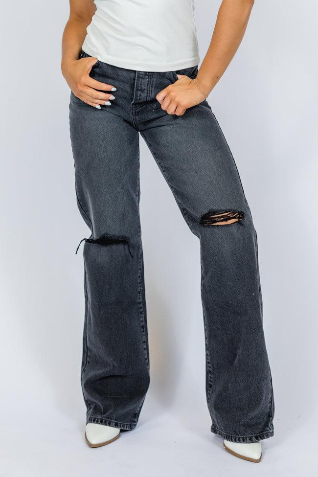 Jaslyn Black Denim Jeans FINAL SALE Product Image