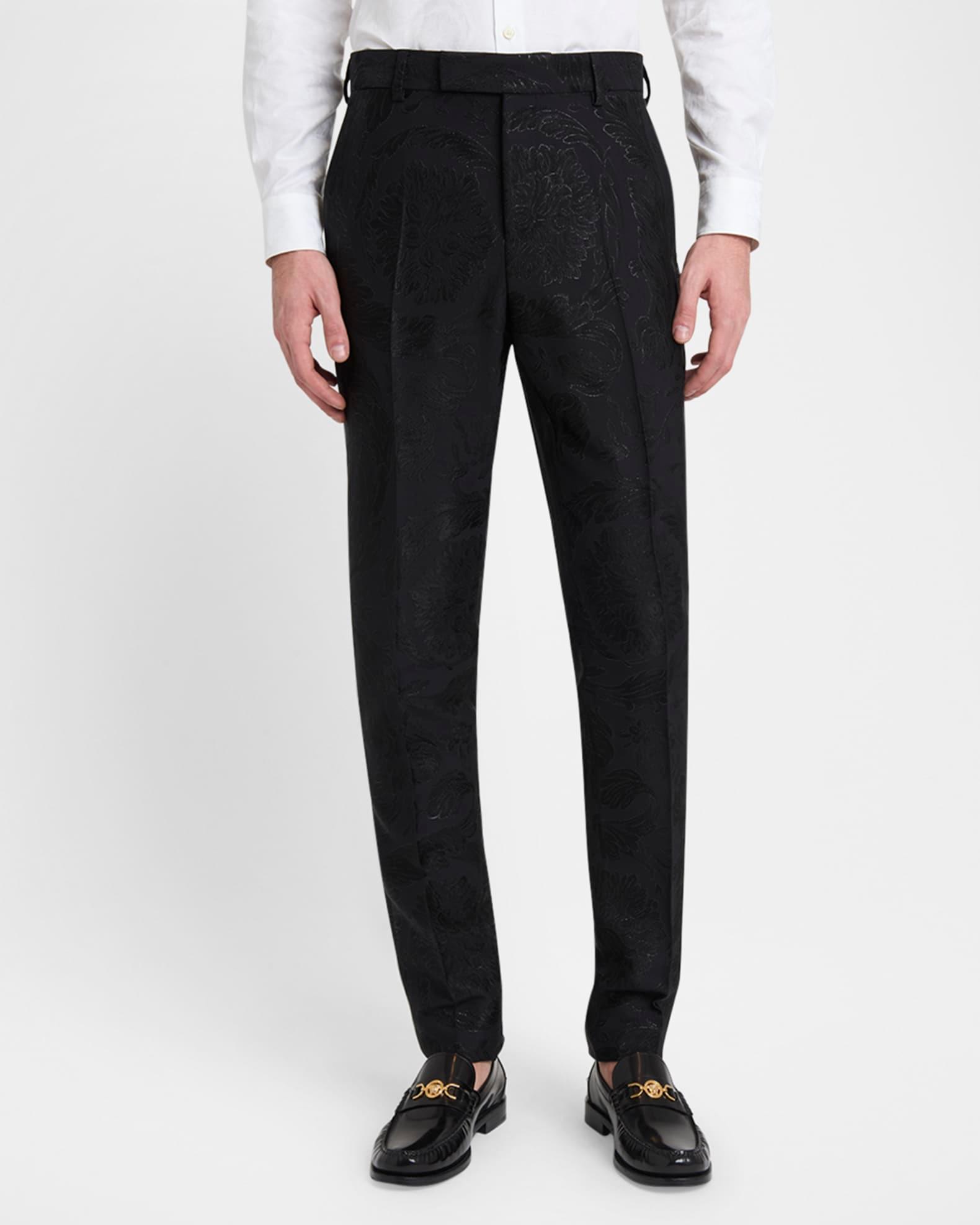 Men's Barocco Jacquard Formal Pants Product Image