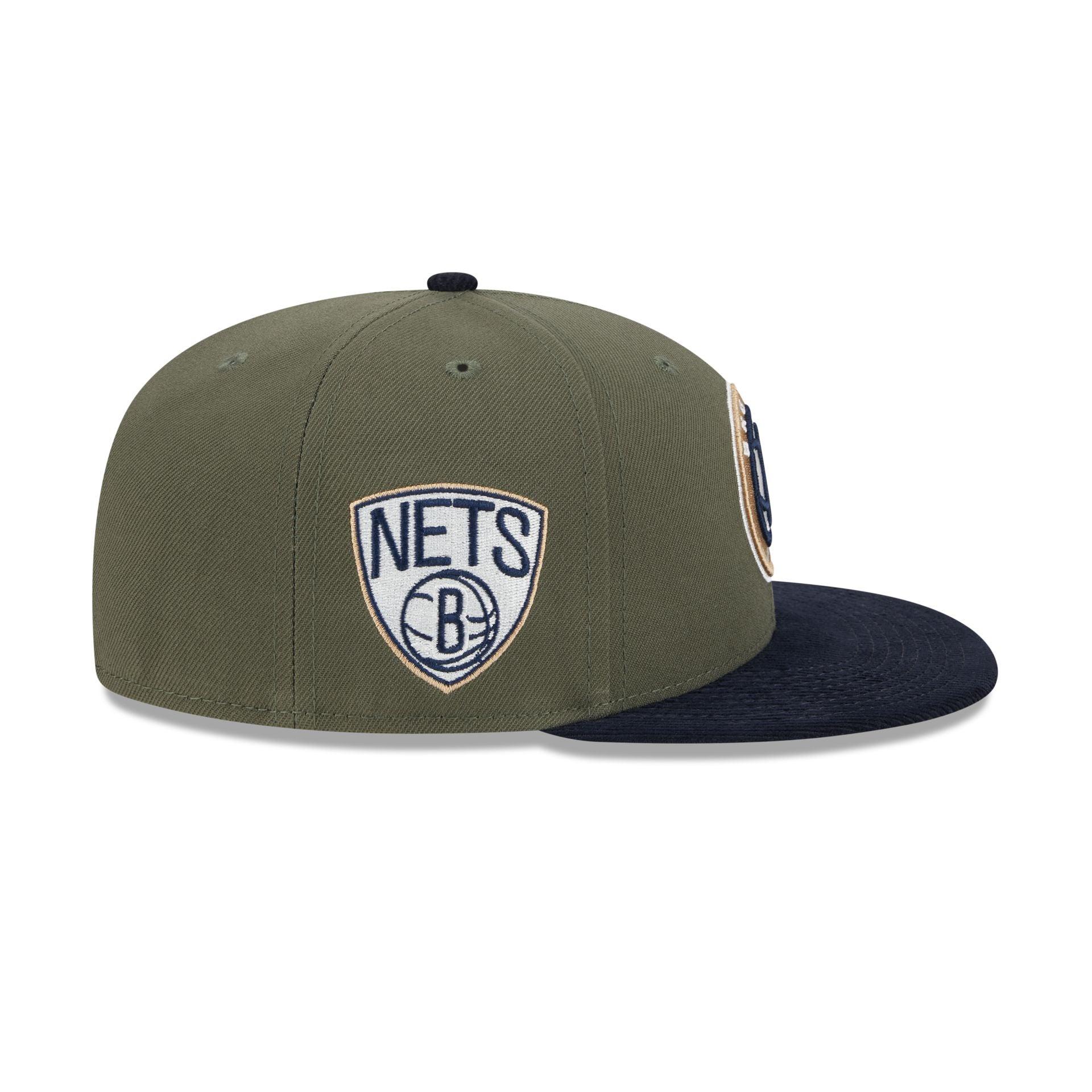 Brooklyn Nets Olive Green 59FIFTY Fitted Hat Male Product Image