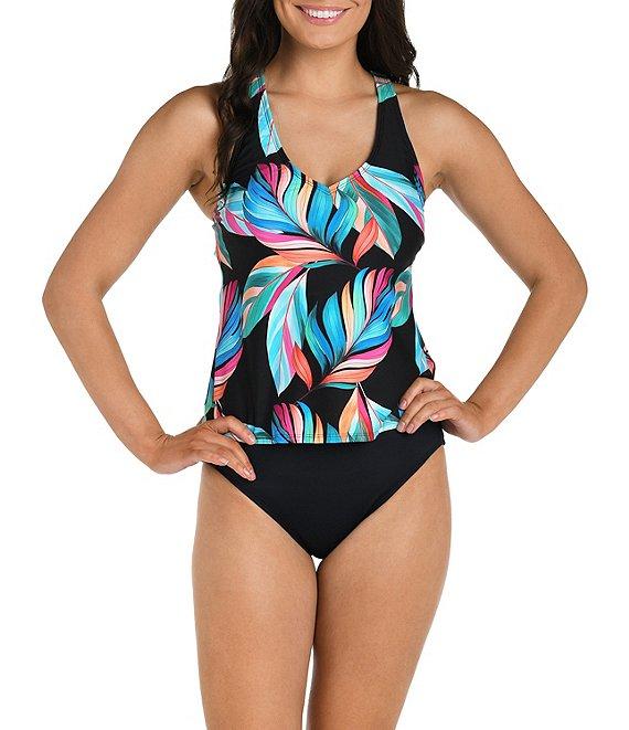 24th & Ocean Solid High Waist Swim Bottom Product Image