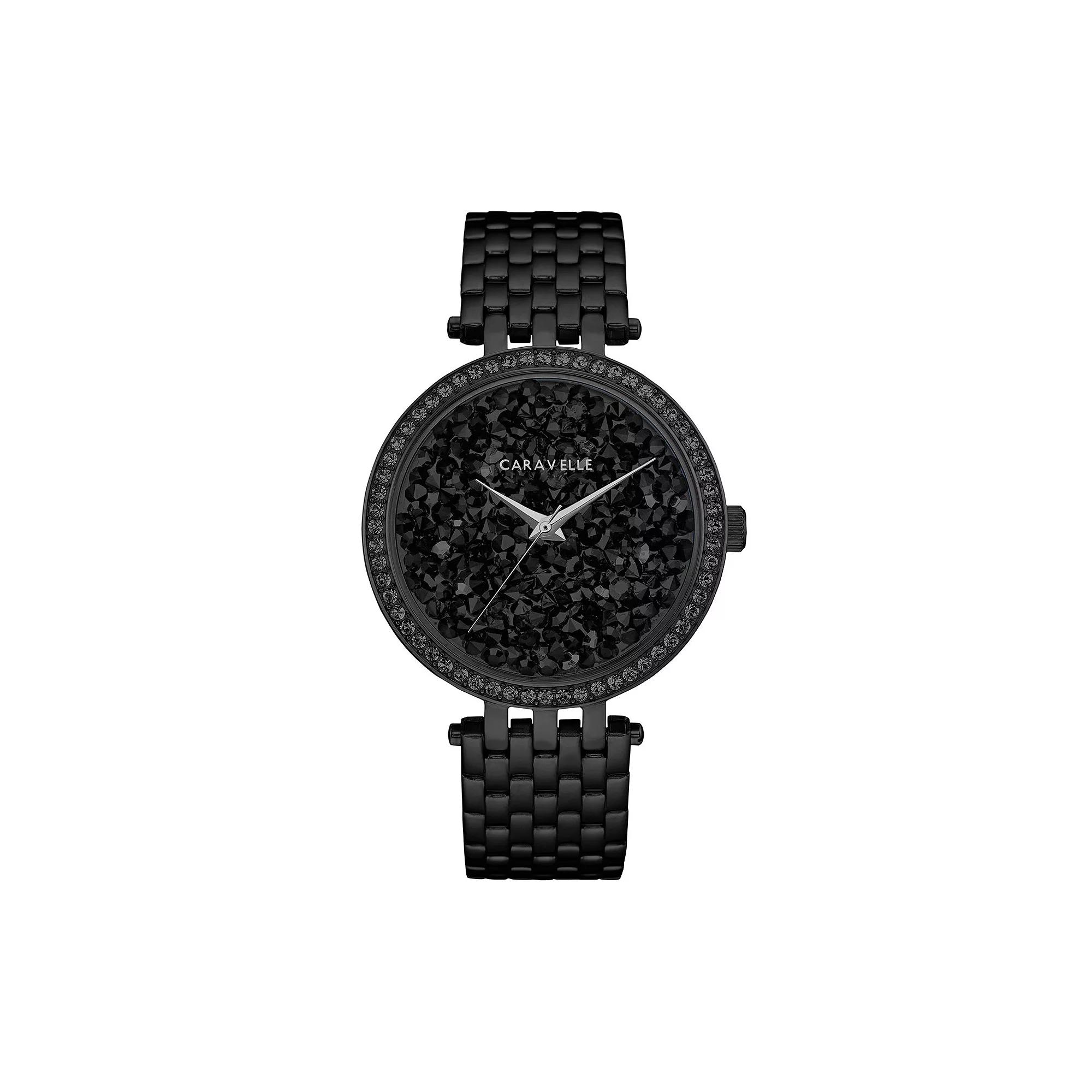 Caravelle by Bulova Women's Crystal Pave Stainless Steel Watch - 45L171,  Product Image