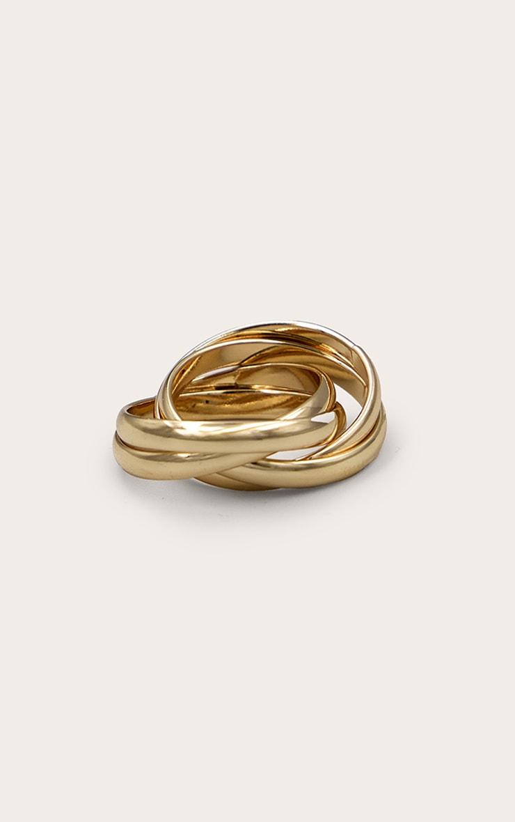 Gold Knot Twist Ring Product Image