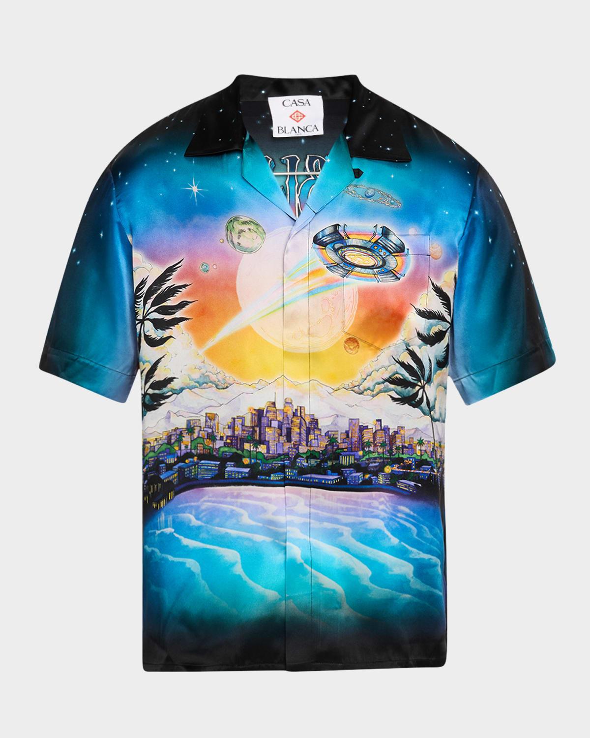 Mens Silk Camp Shirt Product Image