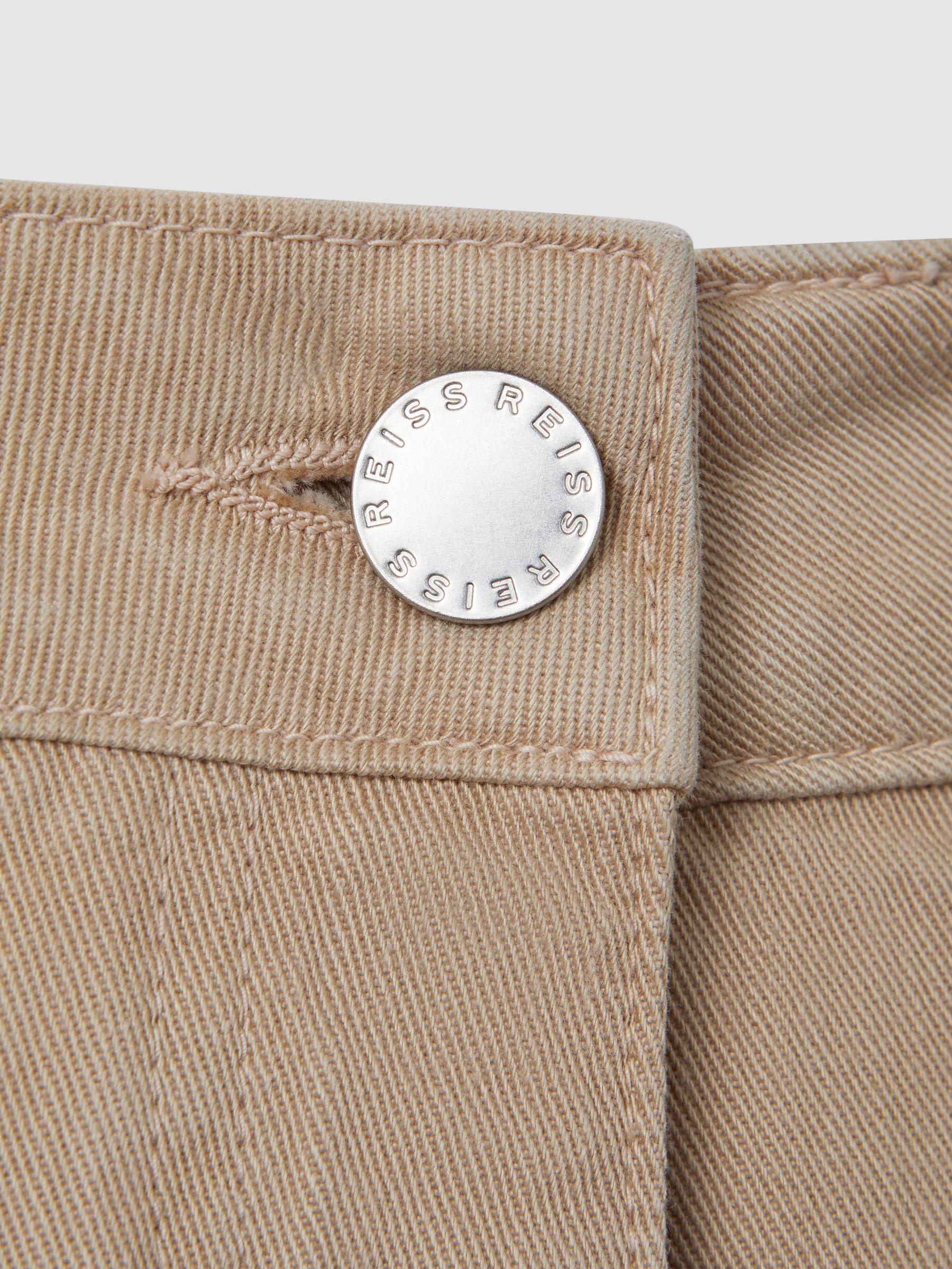 Garment Dyed Wide Leg Trousers in Light Camel Product Image