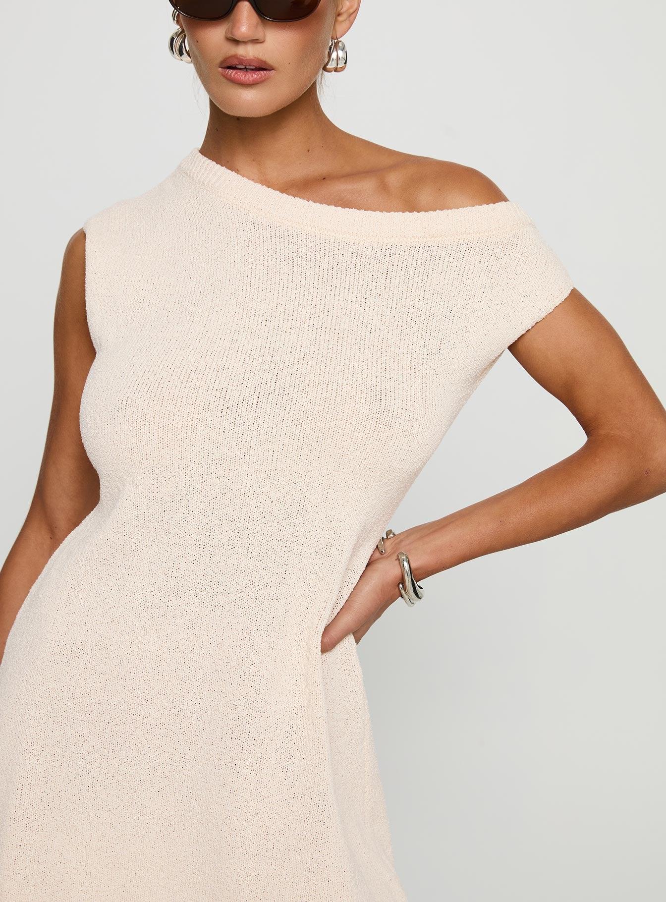 Liberation Off The Shoulder Mini Dress White Product Image