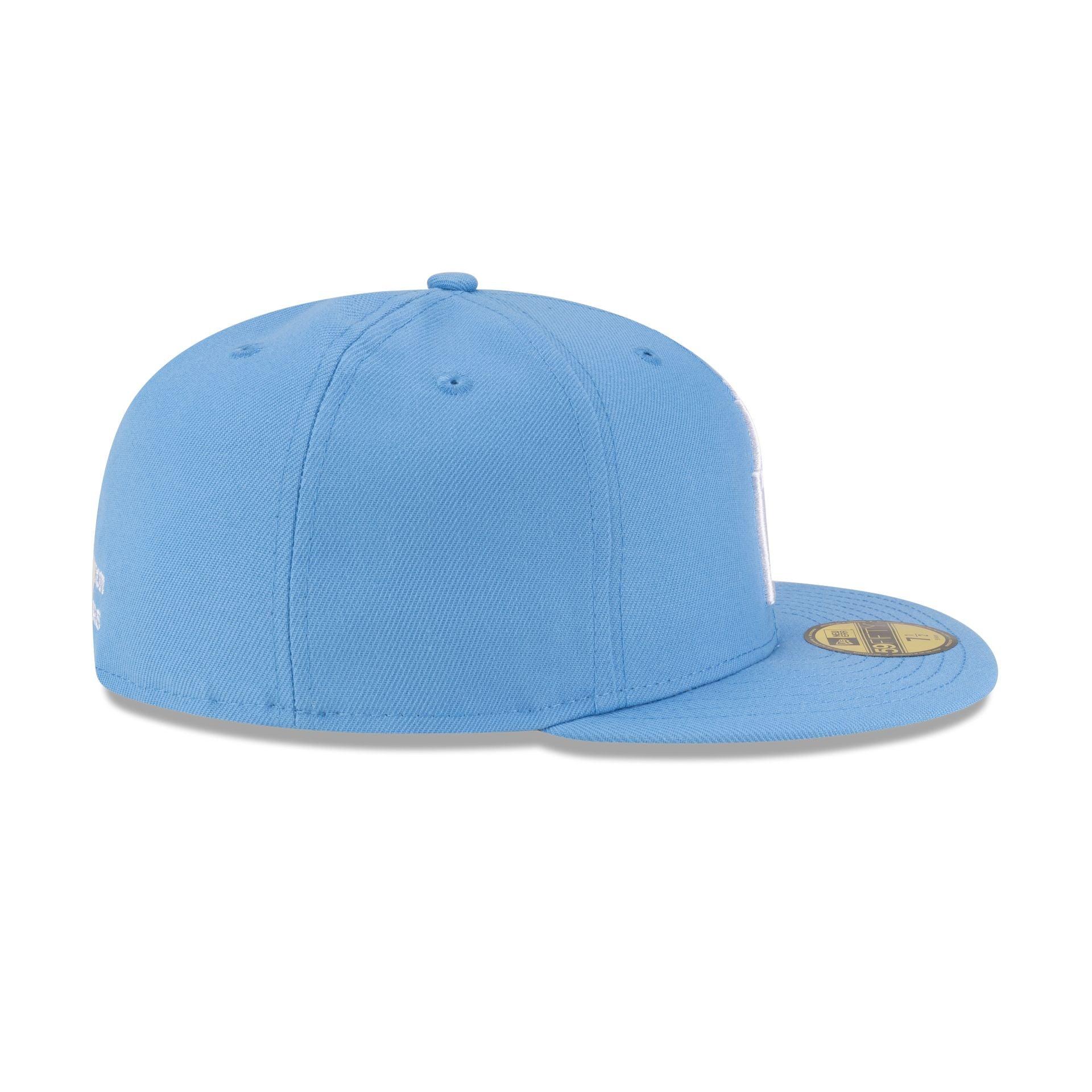 Oilers Basic Sky Blue 59FIFTY Fitted Hat Male Product Image