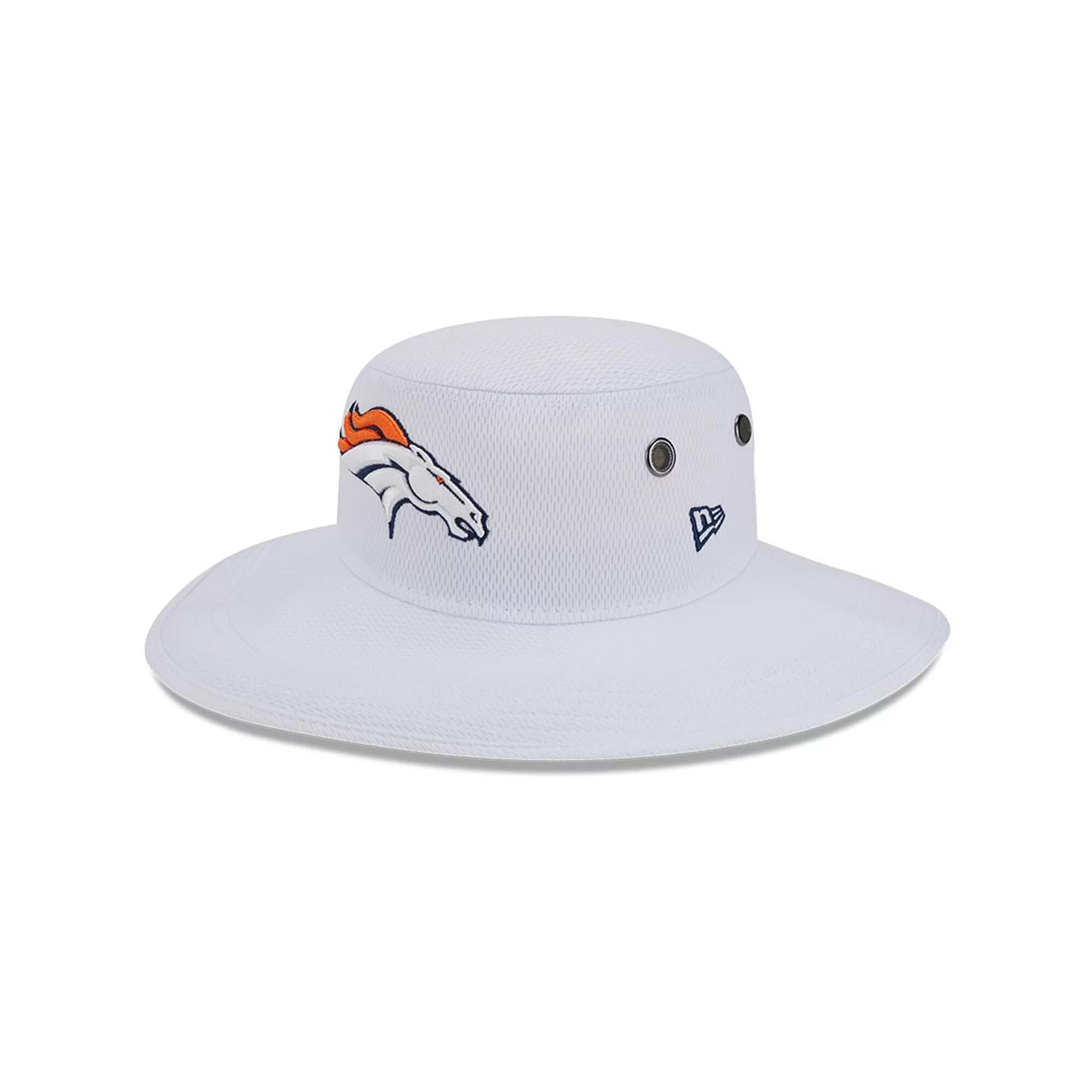 Men's New Era White Denver Broncos 2023 NFL Training Camp Panama Bucket Hat Product Image