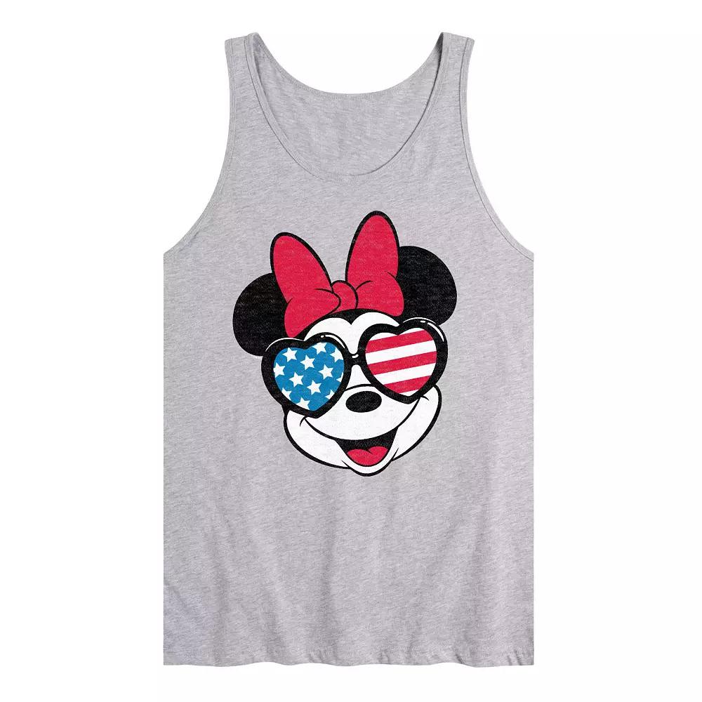 Disney's Minnie Mouse Men's Flag Glasses Tank Top,  Product Image