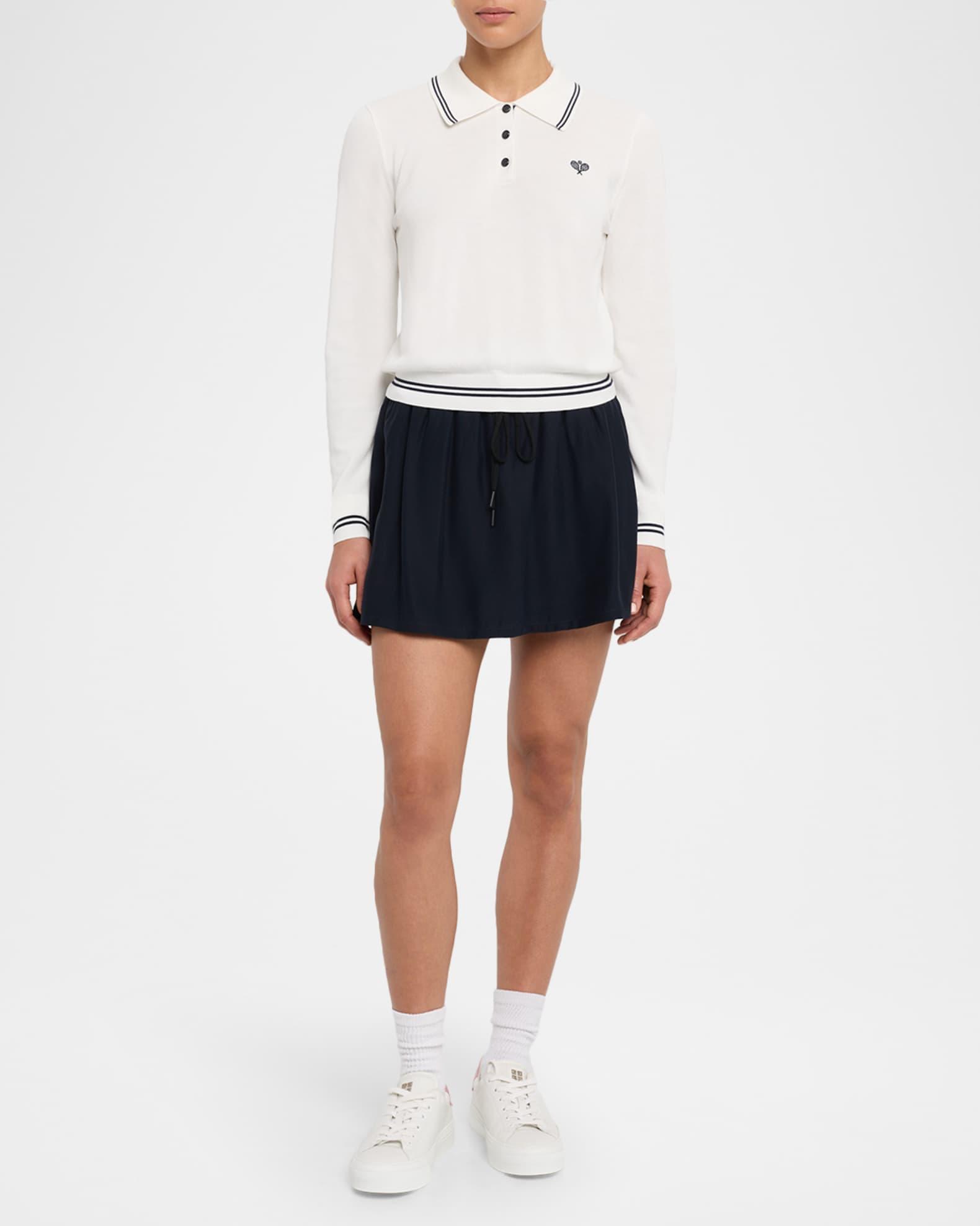 The Long-Sleeve Tennis Polo  Product Image
