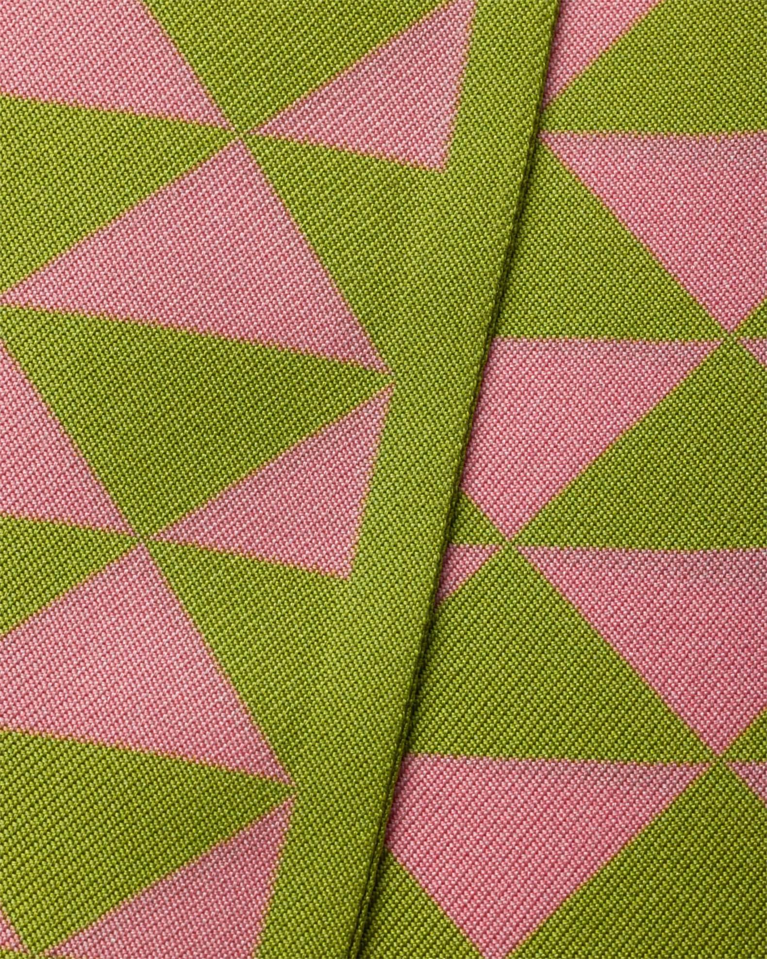 Triangle-Print Silk Ribbon Scarf Product Image