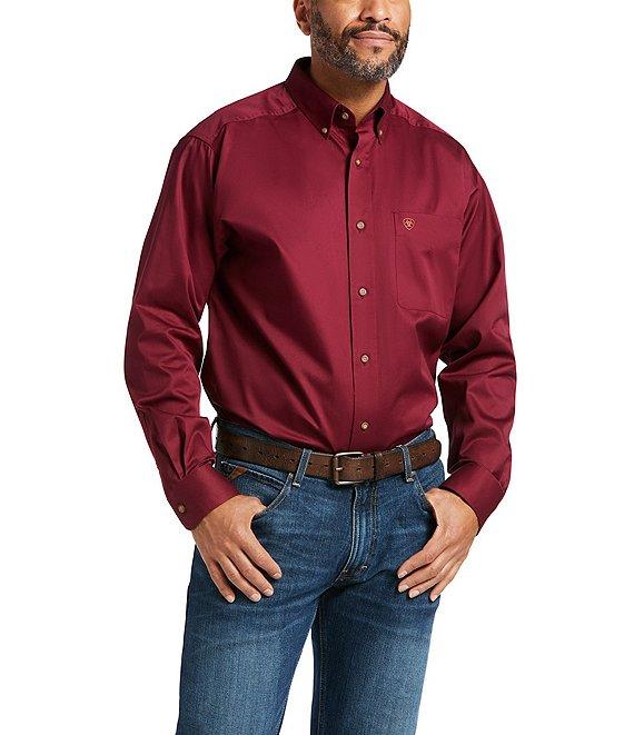 Ariat Solid Twill Long-Sleeve Woven Shirt Product Image
