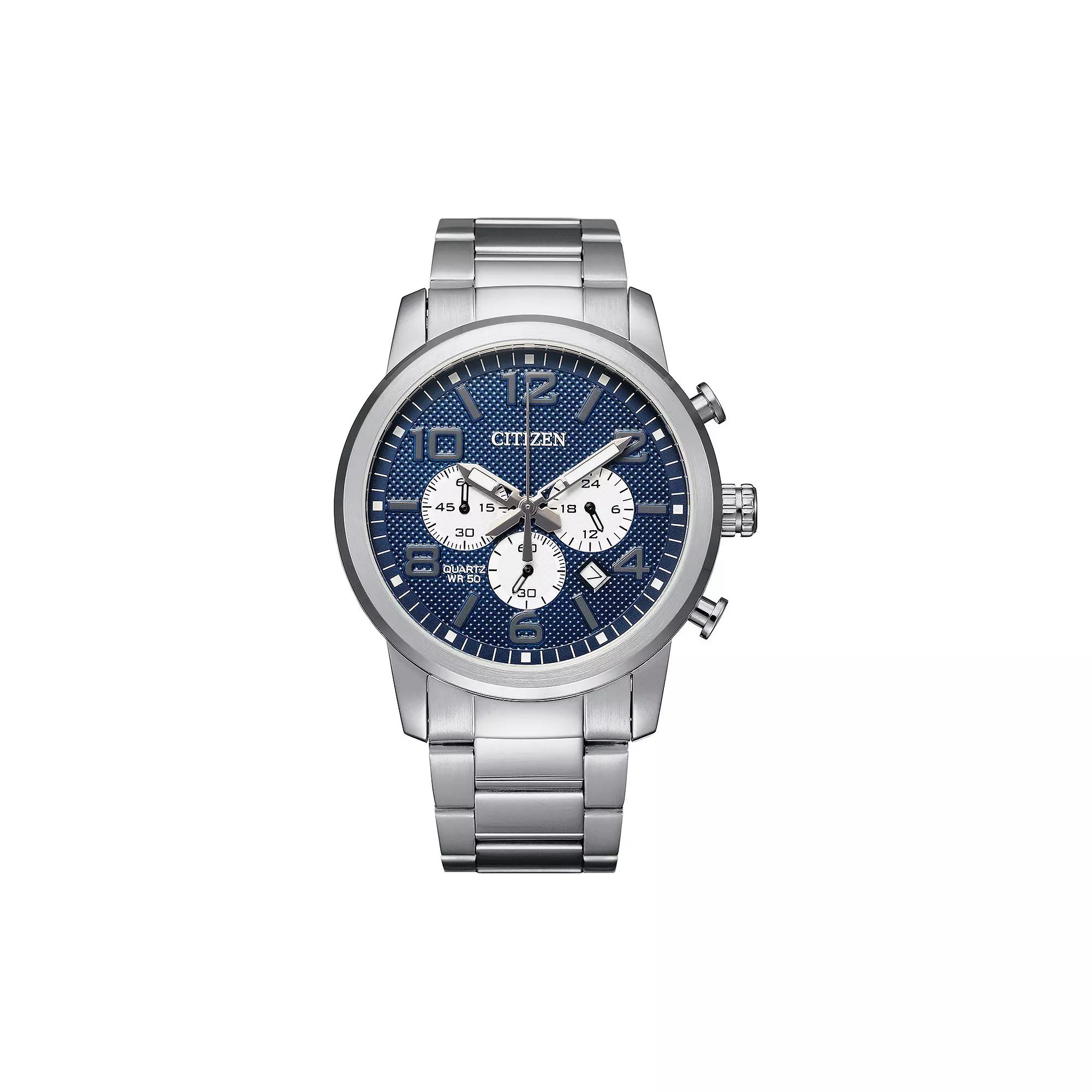 Citizen Womens Stainless Steel Chronograph Watch - AN8050-51M Silver Product Image