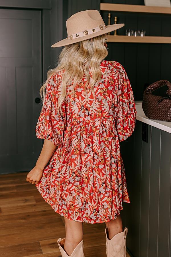 Falling For You Floral Mini Dress Product Image
