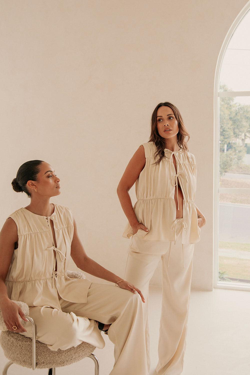 Juliette Pants - Beige Product Image