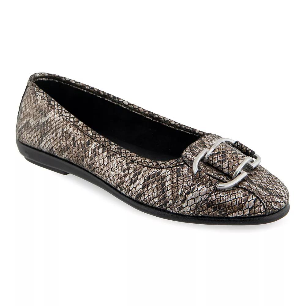 Aerosoles Bentley Women's Ballet Flats, Size: 10, Antique Bronze Snake P Product Image