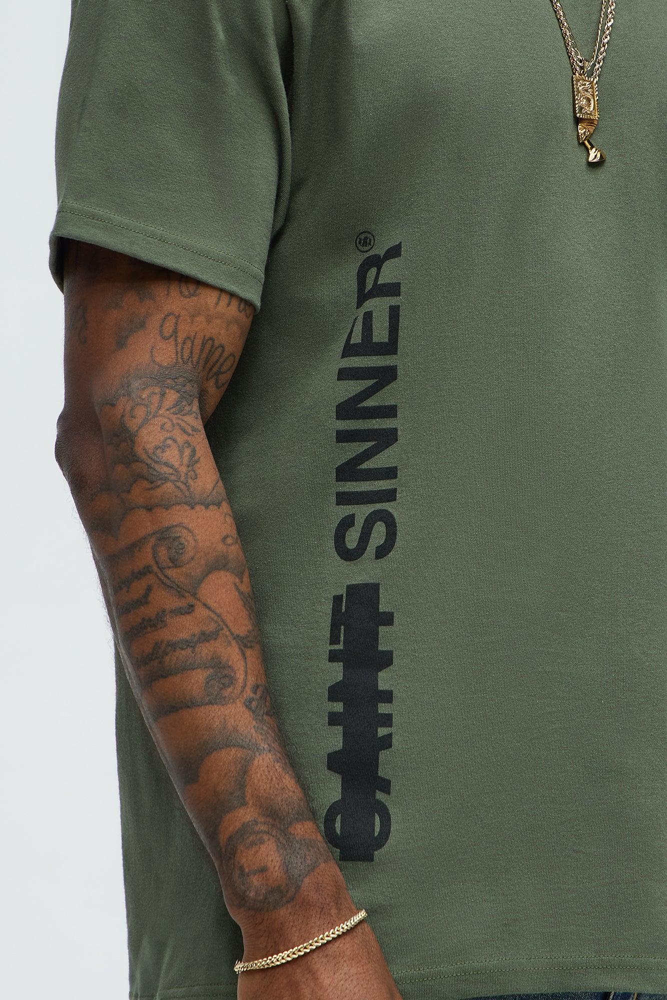 Forgive The Sinner Short Sleeve Tee - Sage Product Image