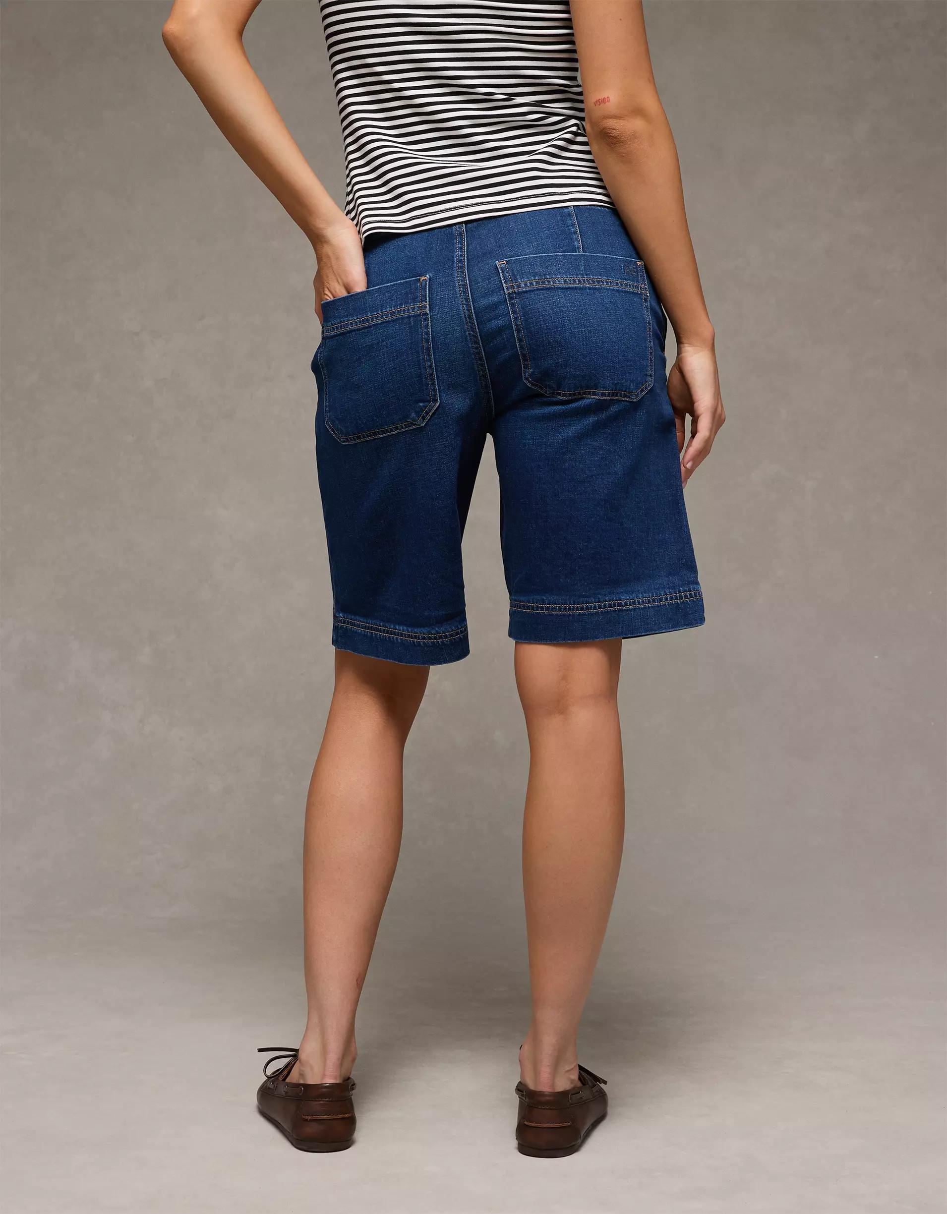 AE 11" Dreamy Drape Stretch High-Waisted Jort Product Image