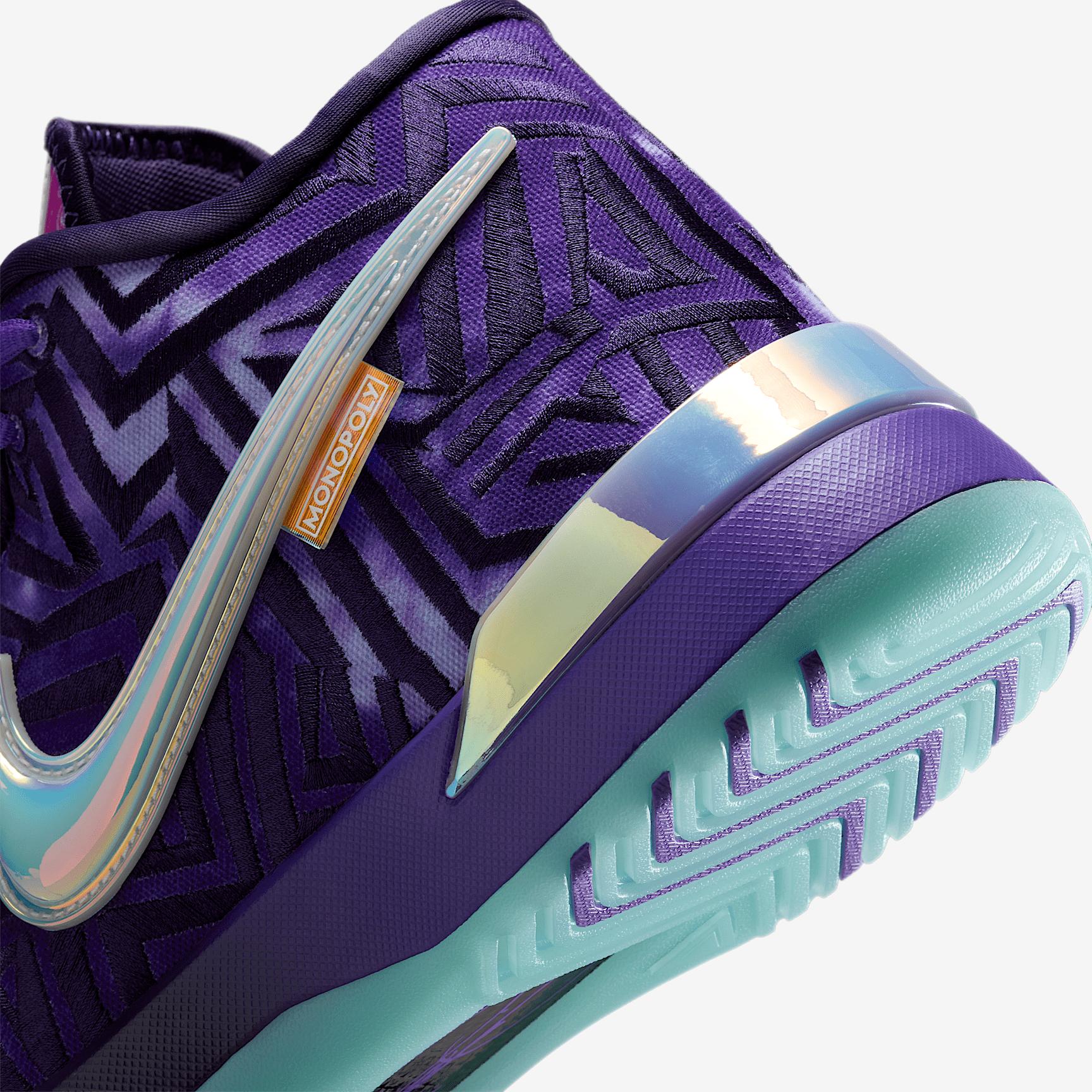 Nike Mens Lebron James Nike LBJ Nxxt Genisus - Mens Basketball Shoes Persian Violet/White/Imperial Purple Product Image