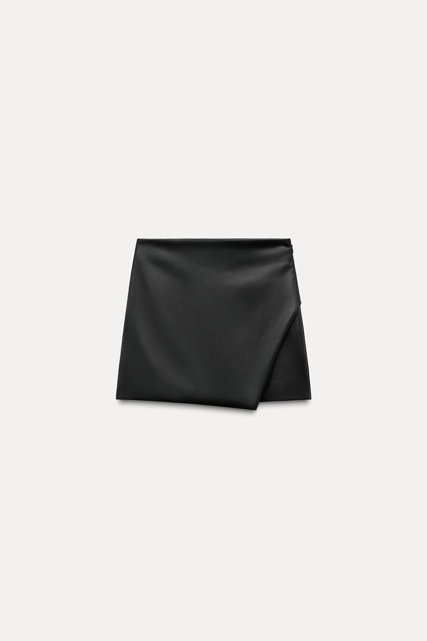FAUX LEATHER SKORT Product Image
