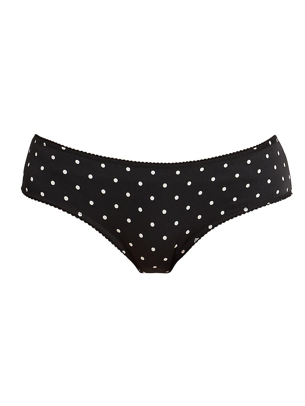 Womens Polka Dot Silk-Blend Hipster Brief Product Image