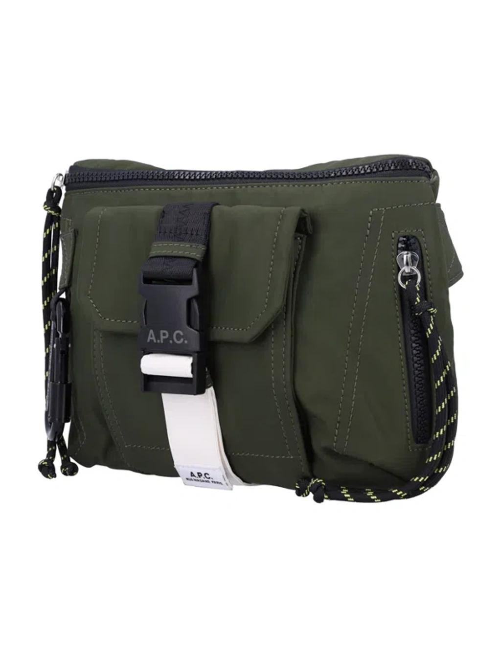 APC Trek Shell Messenger Bag In Green Product Image