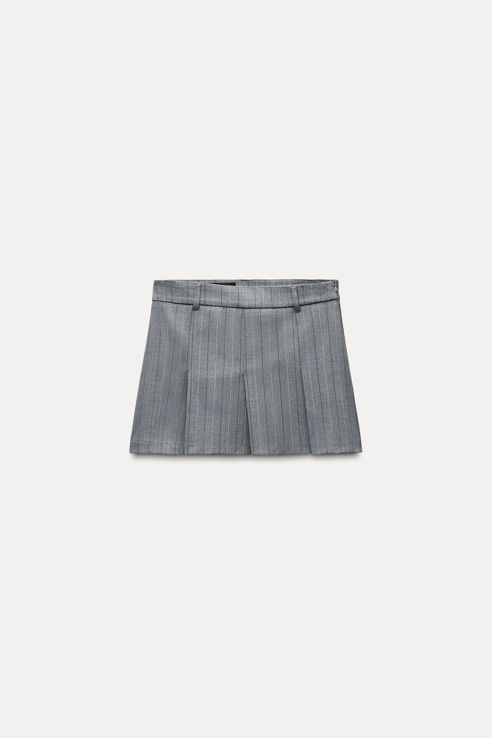 PINSTRIPE MINI SKIRT Product Image