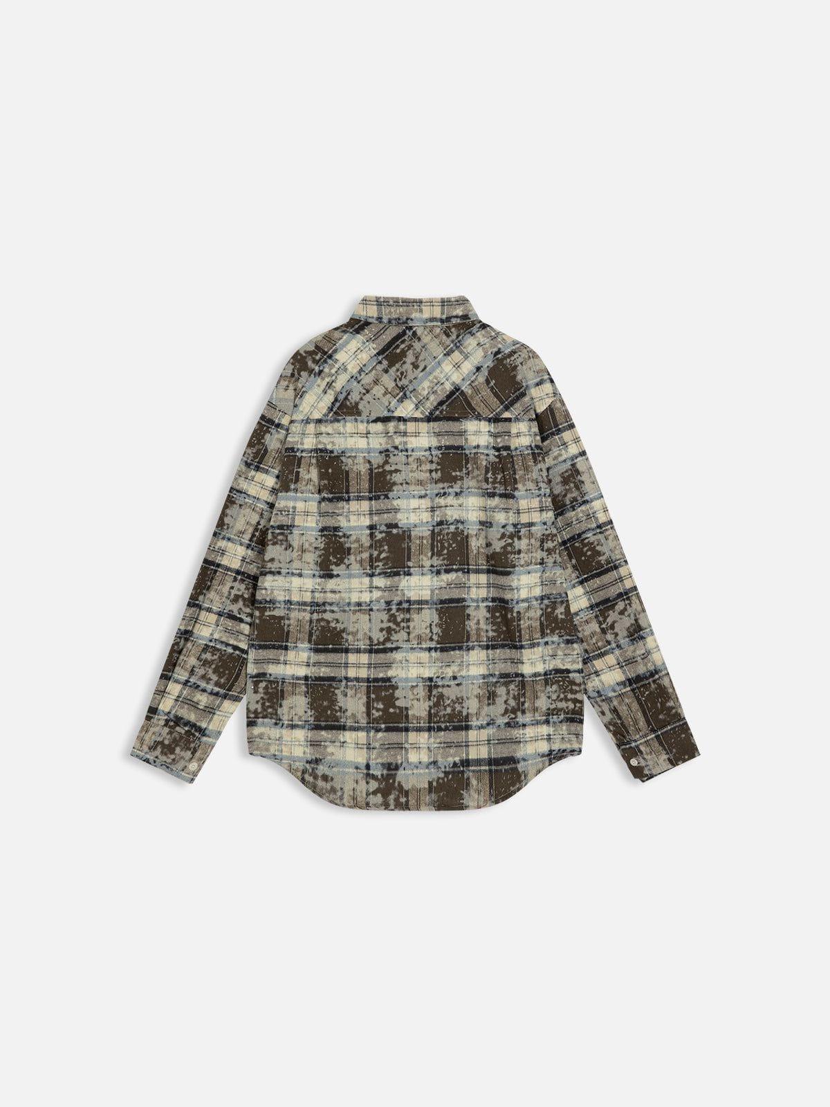 Aelfric Eden Asymmetry Plaid Shirt Product Image