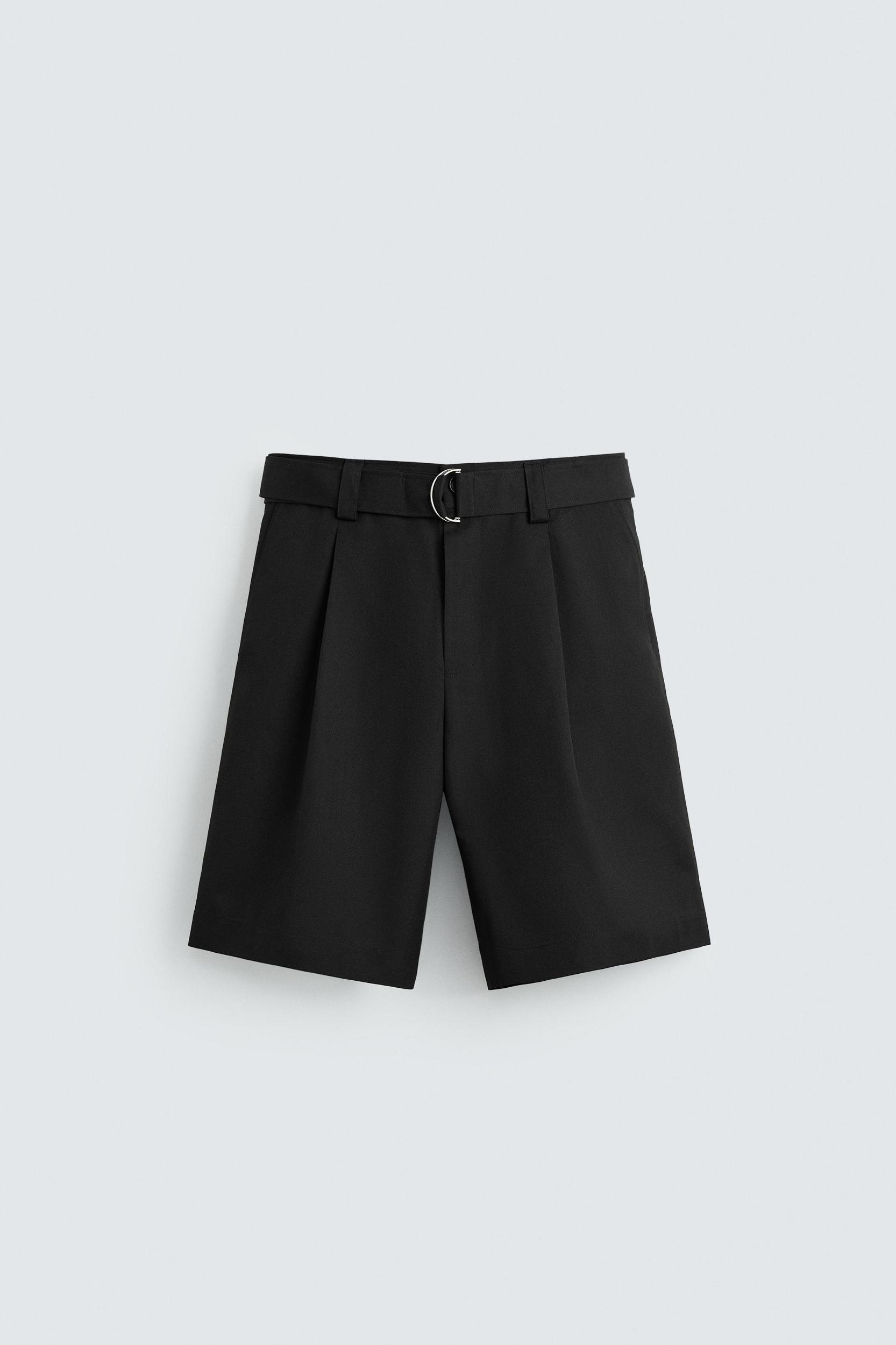 BELTED WIDE FIT BERMUDA SHORTS Product Image