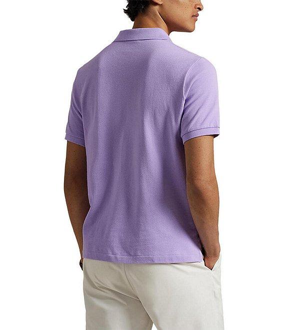 Polo Ralph Lauren Custom Slim Fit Solid Mesh Polo Shirt Product Image