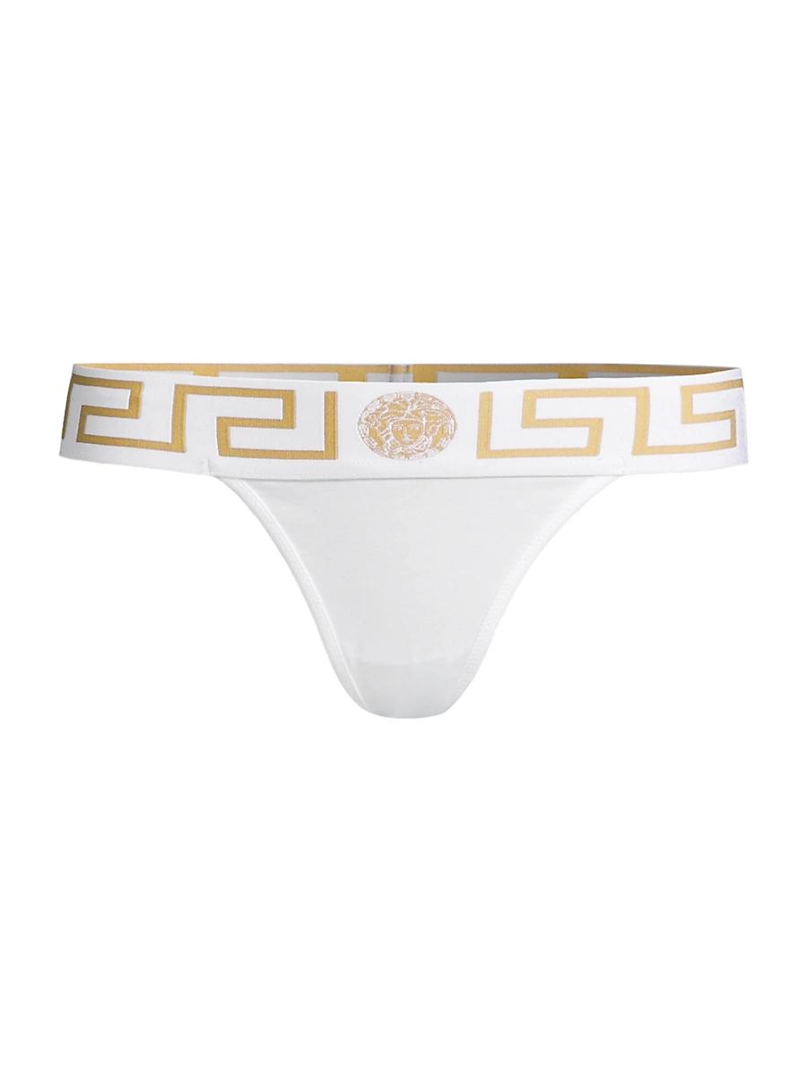 Womens Greca Border Thong Product Image