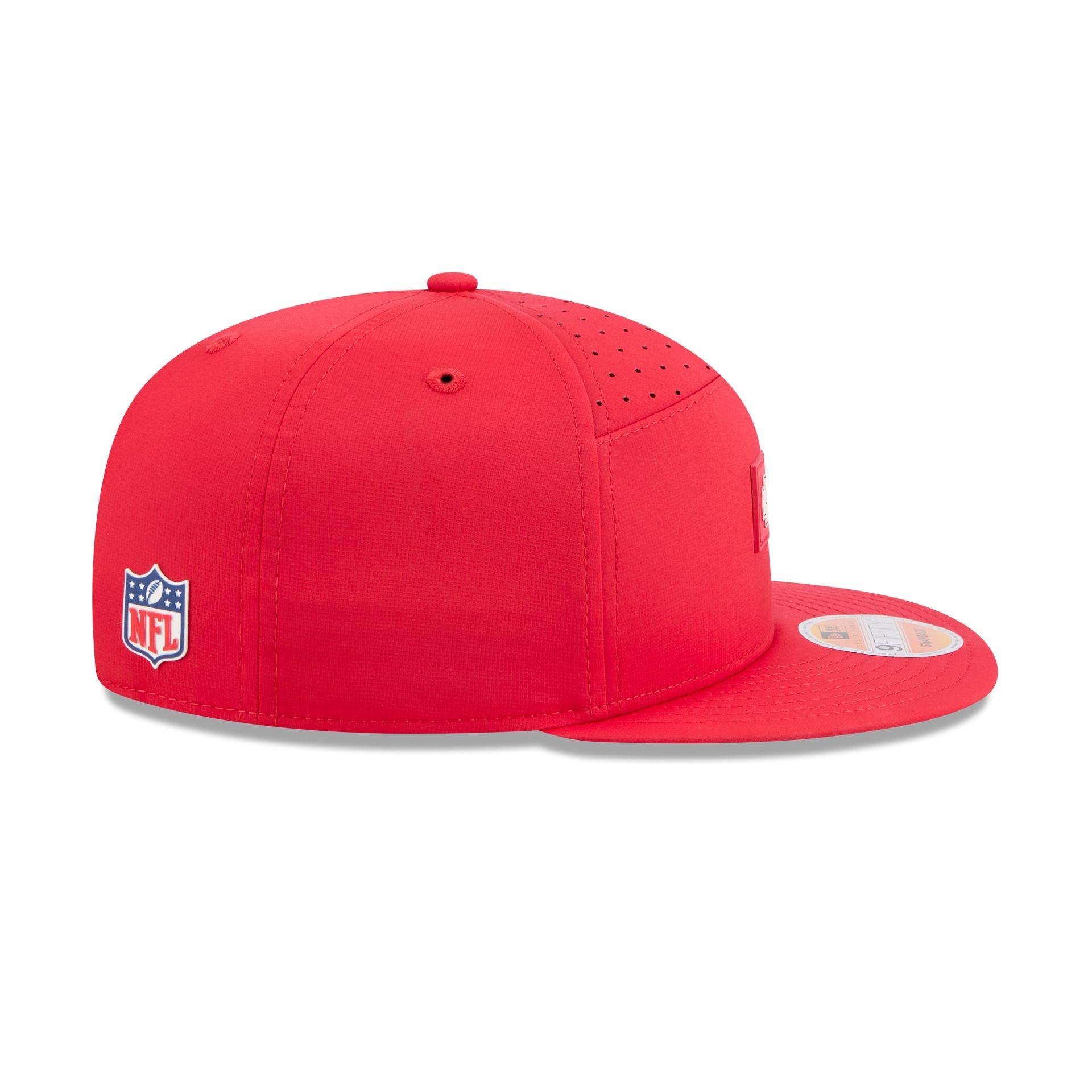 Kansas City Chiefs 2025 Sideline Hot Weather Split Panel 9FIFTY Snapback Hat Male Product Image