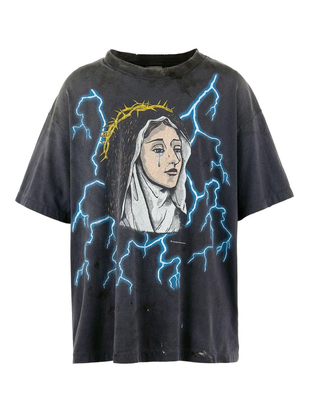 lightning-print T-shirt Product Image