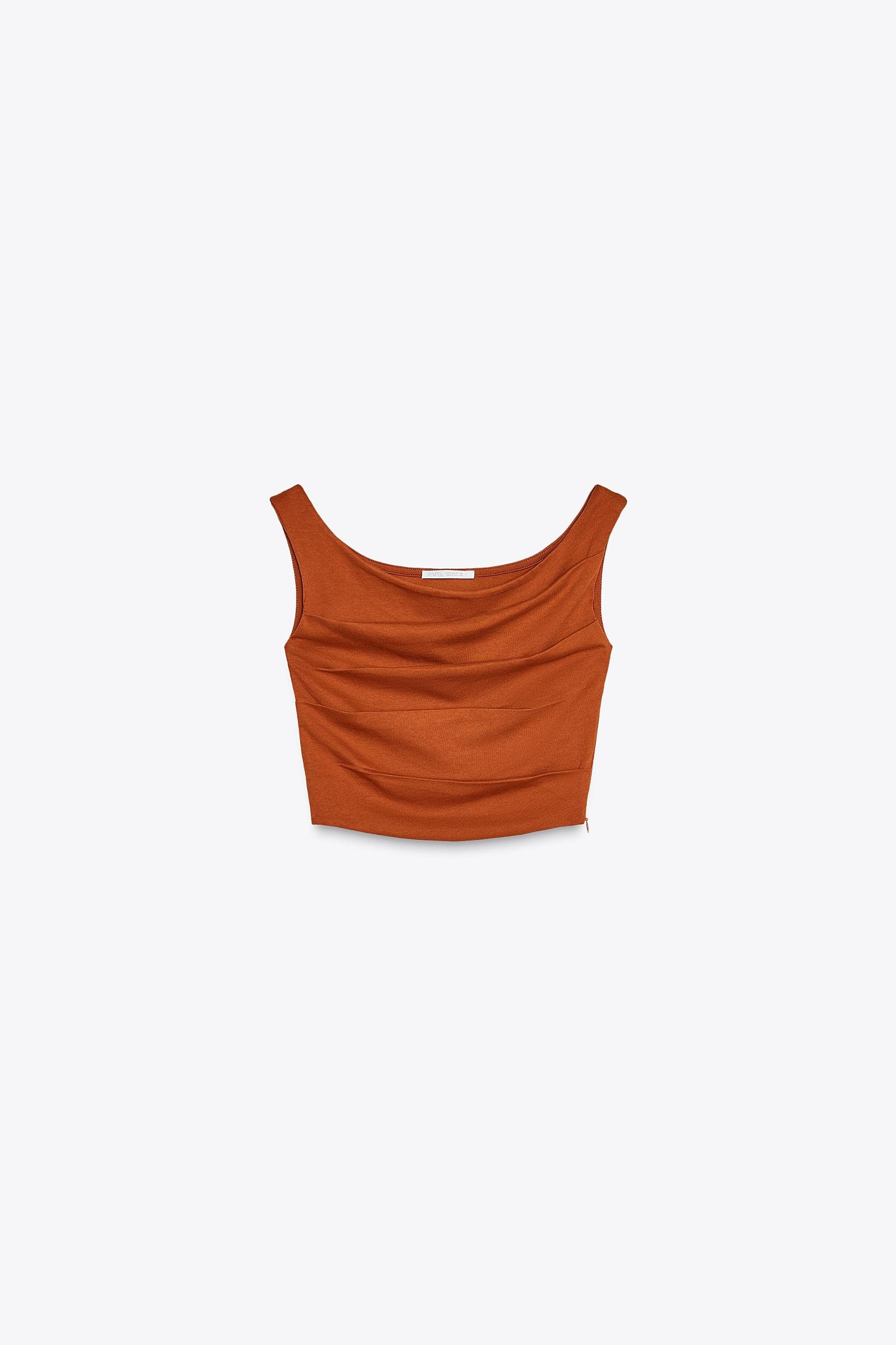DRAPED CROP TOP Product Image