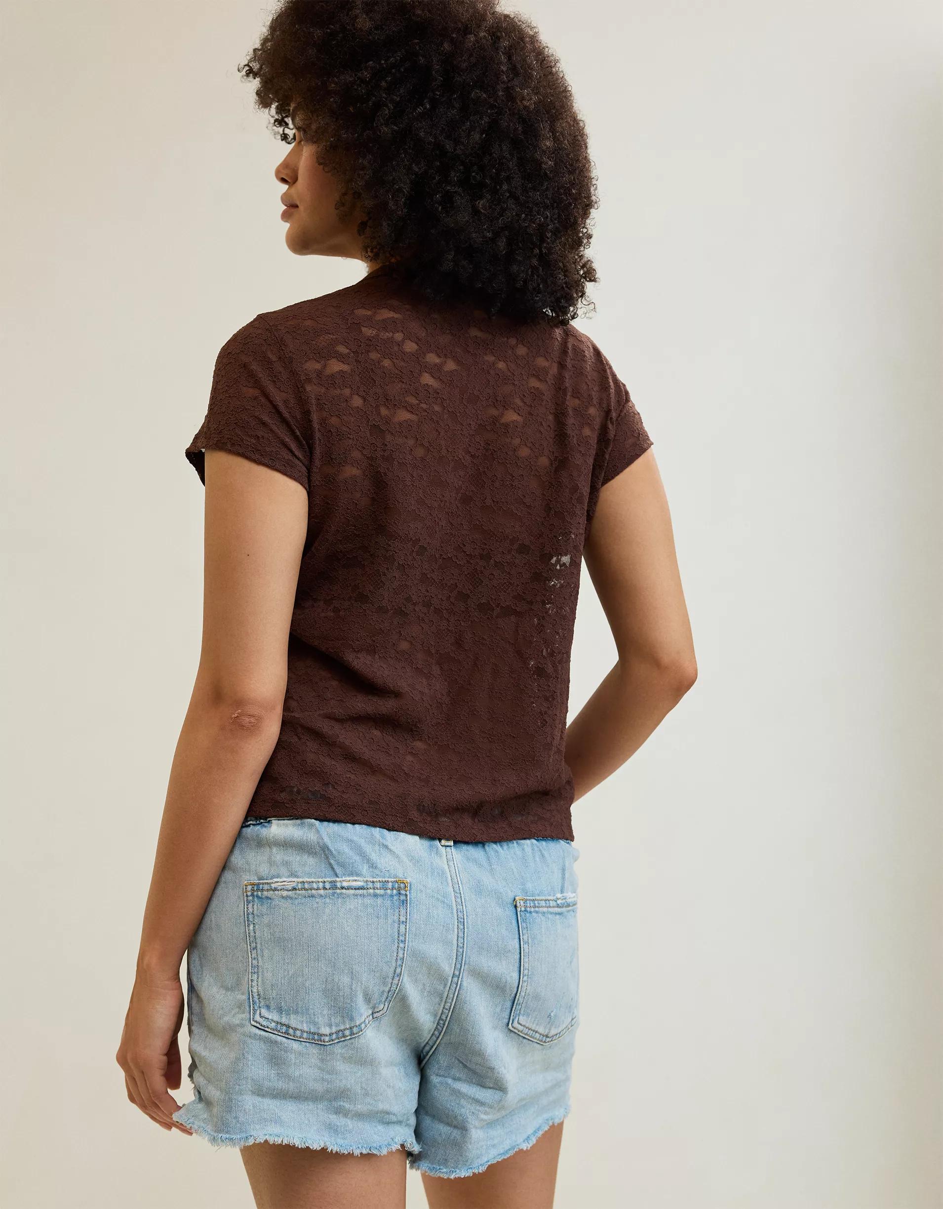 Aerie Lace Vintage T-Shirt Product Image