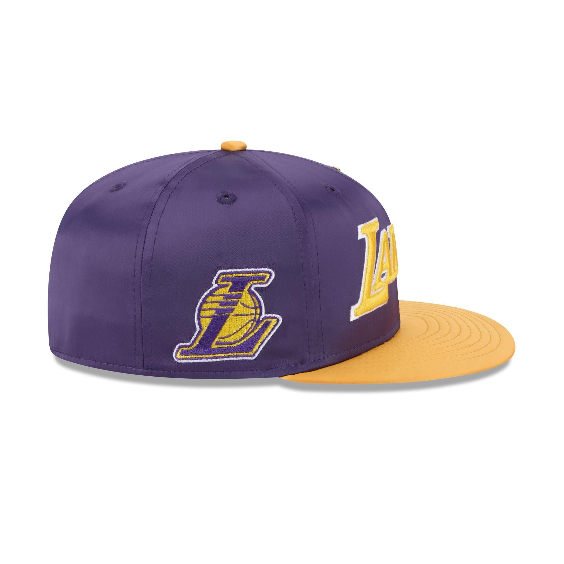 Los Angeles Lakers Spring Satin 59FIFTY Fitted Hat Male Product Image