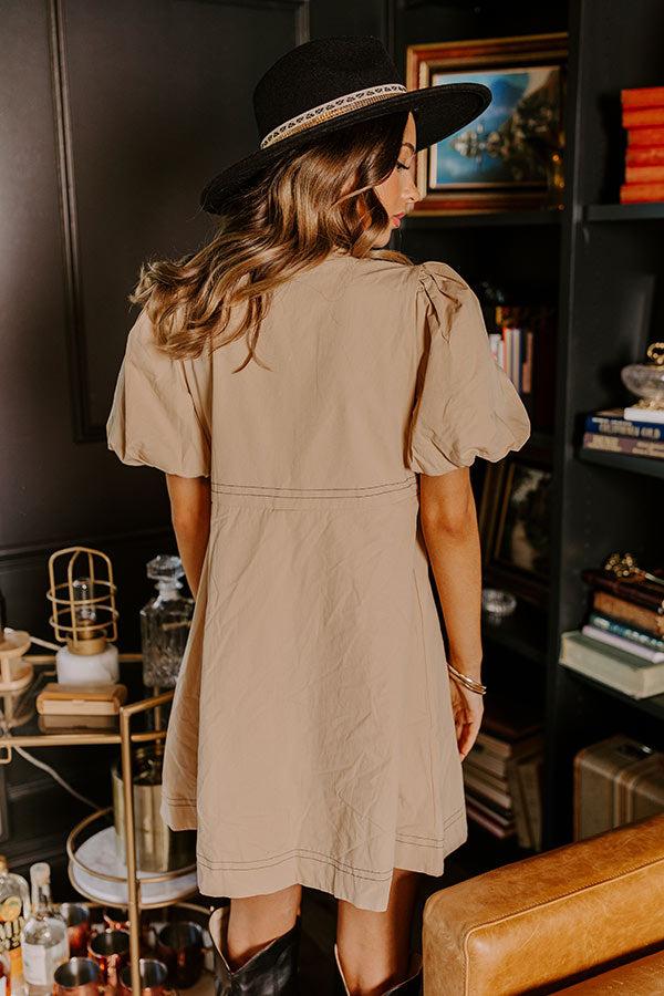 Good Vibes Button Down Mini Dress Product Image