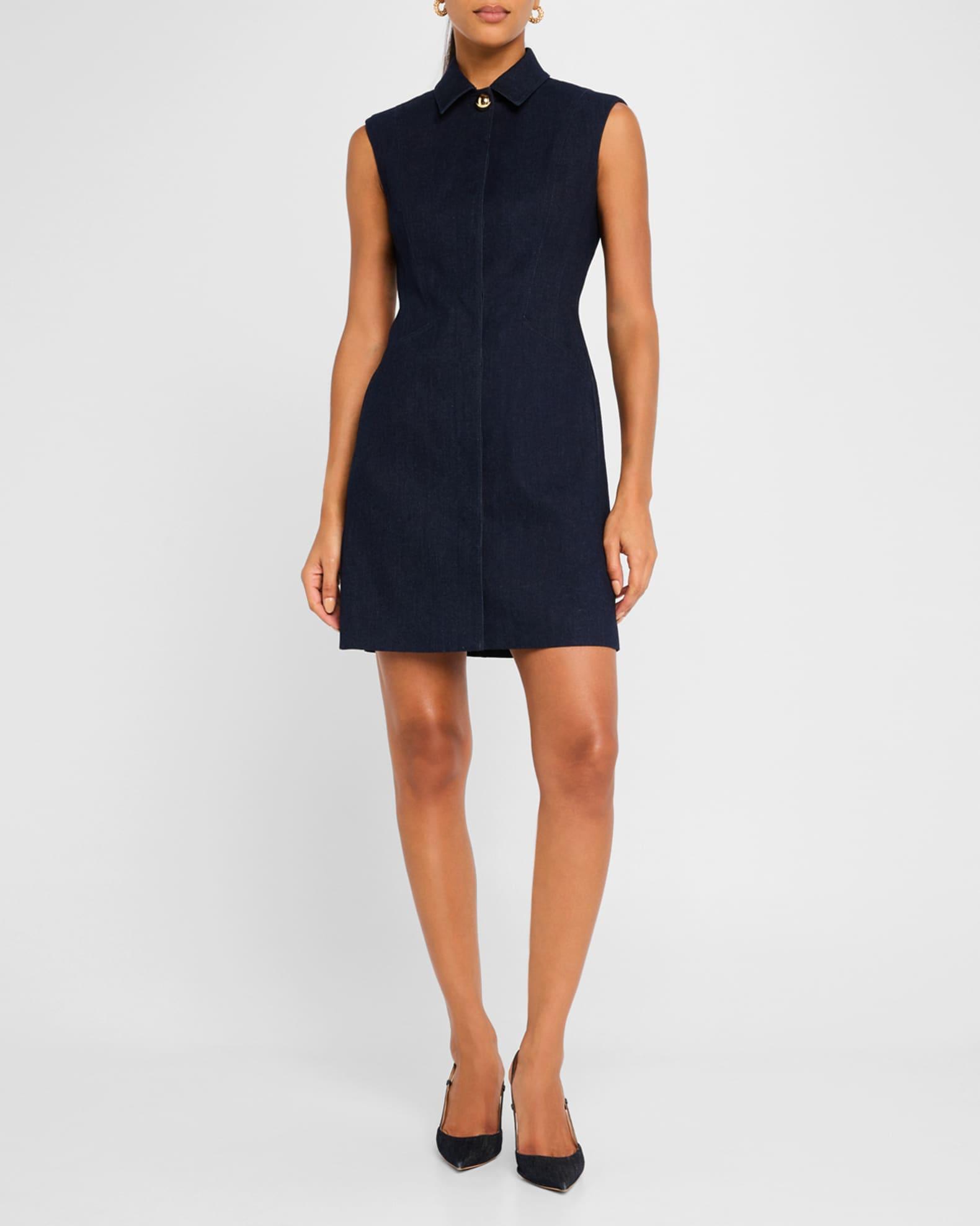 Serina Sleeveless Denim Mini Dress Product Image