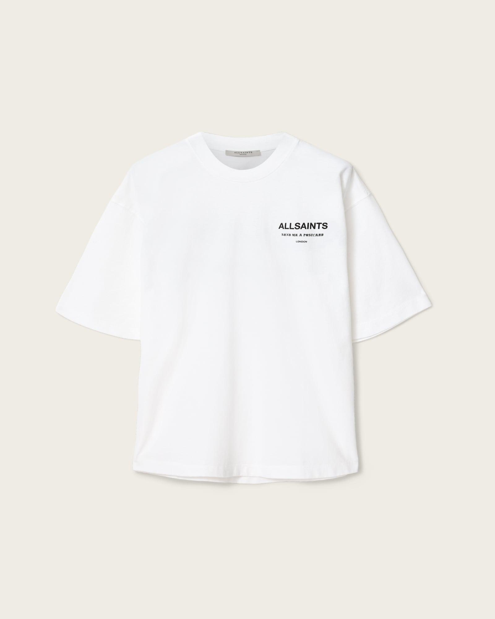 Dreamer Oversized Etta Short Sleeve T-Shirt Optic White | ALLSAINTS US Product Image