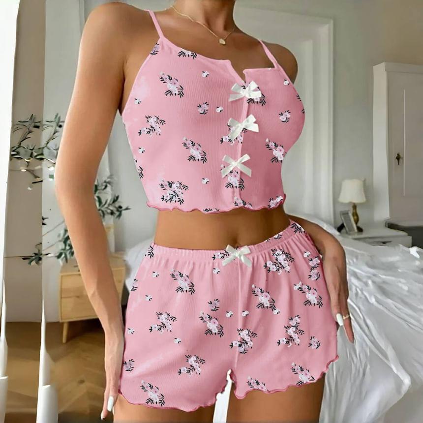 Floral Print Pajama Set Product Image