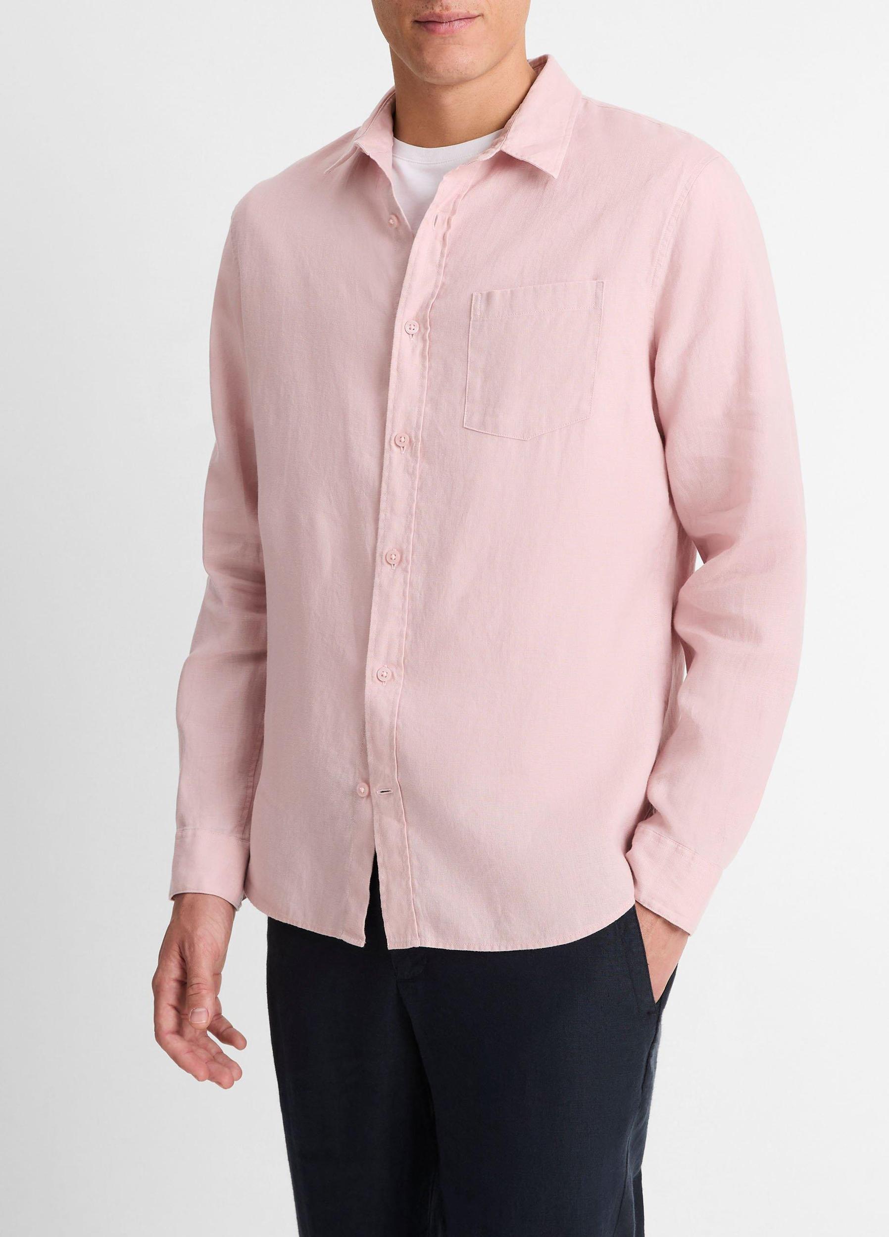 Linen Long-Sleeve Shirt Product Image