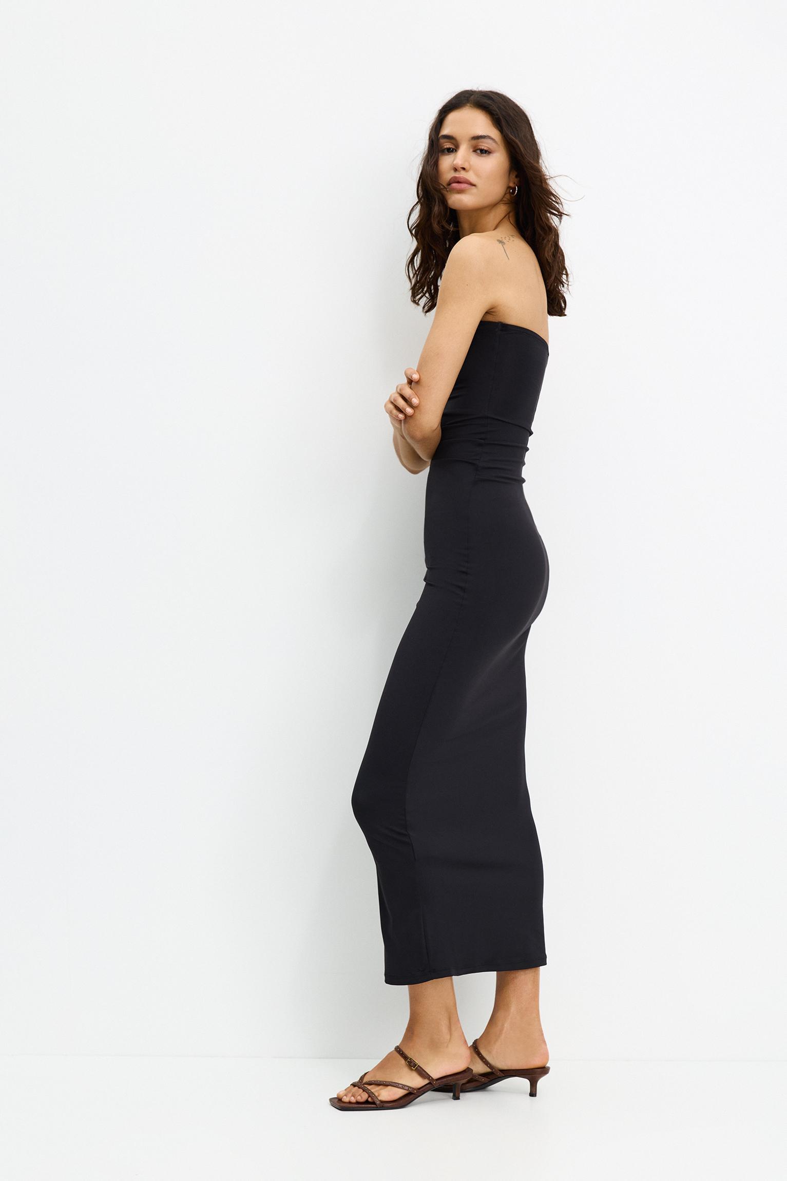 Strapless polyamide dress Product Image