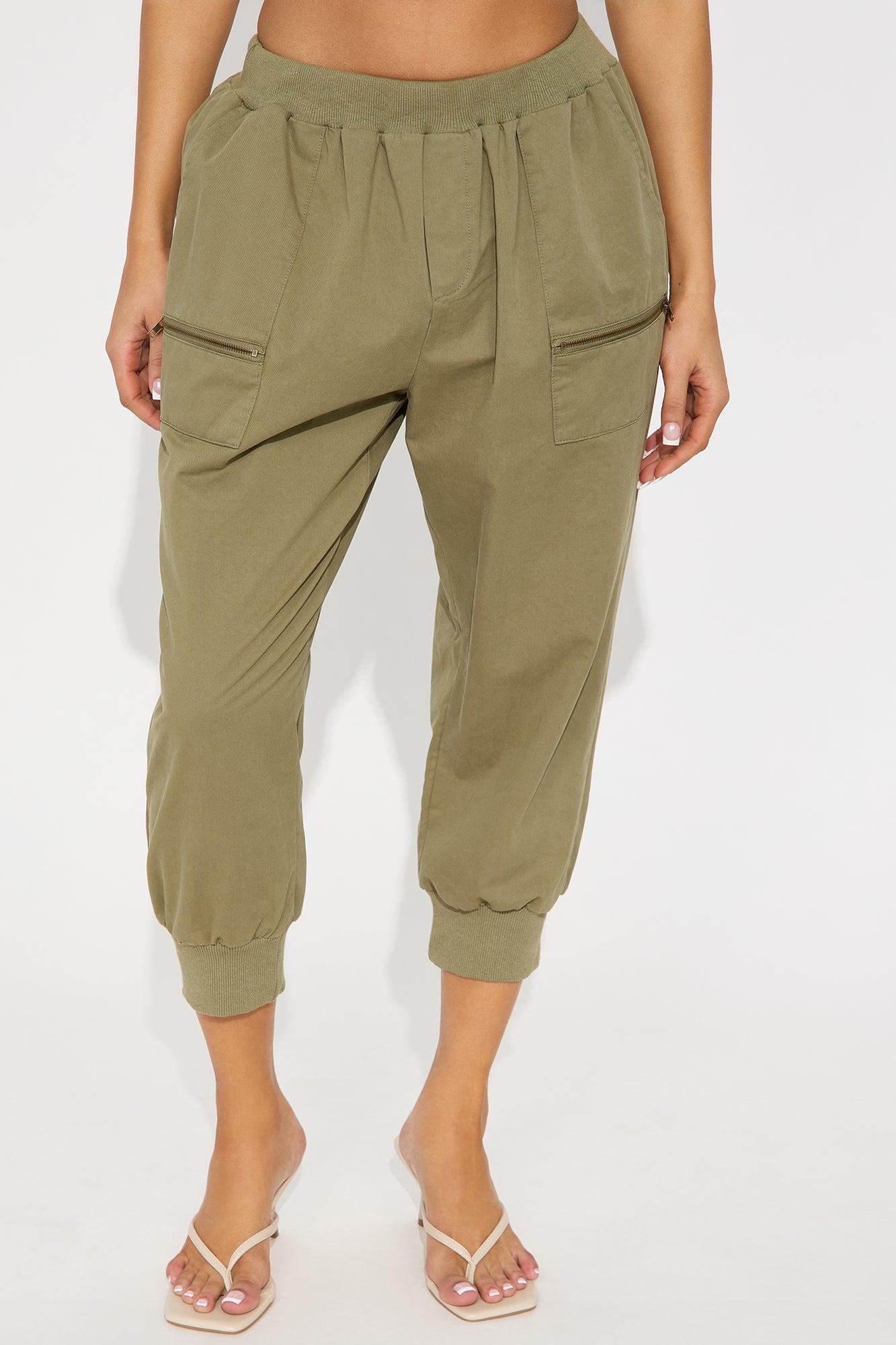 Olivia Capri Pant - Olive Product Image